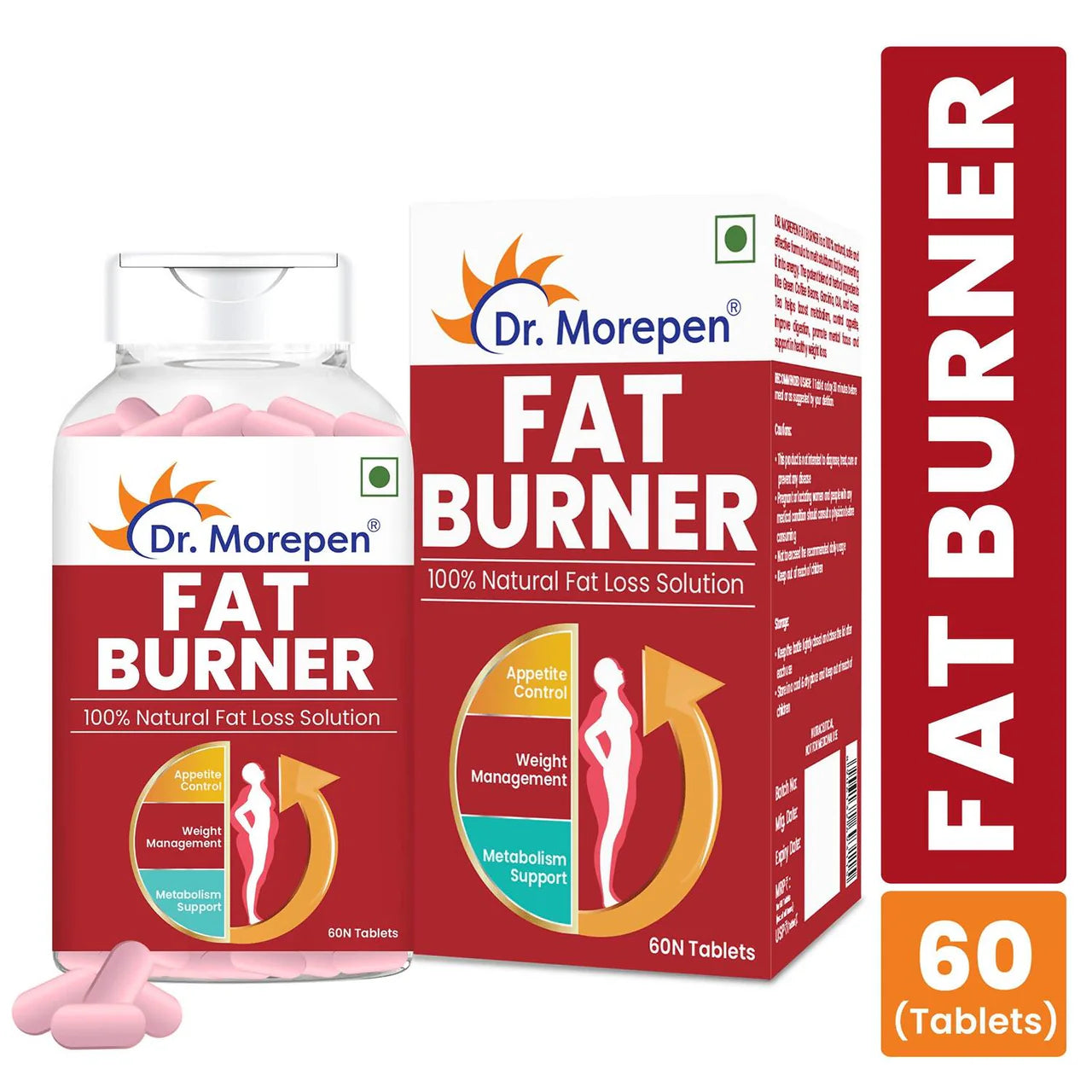 Dr. Morepen Biotin+ Advanced Tablets and Fat Burner Tablets Combo -combo