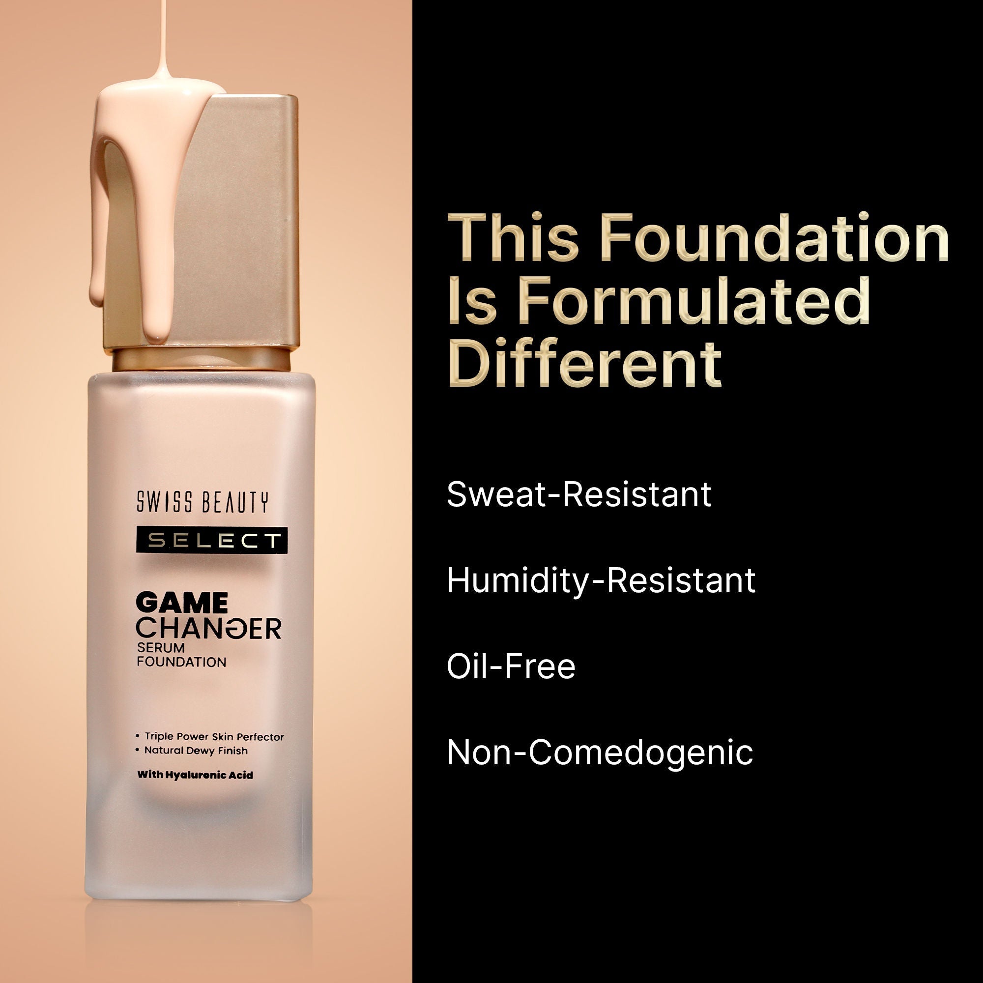 Swiss Beauty Select Game Changer Serum Foundation - Nude Creme