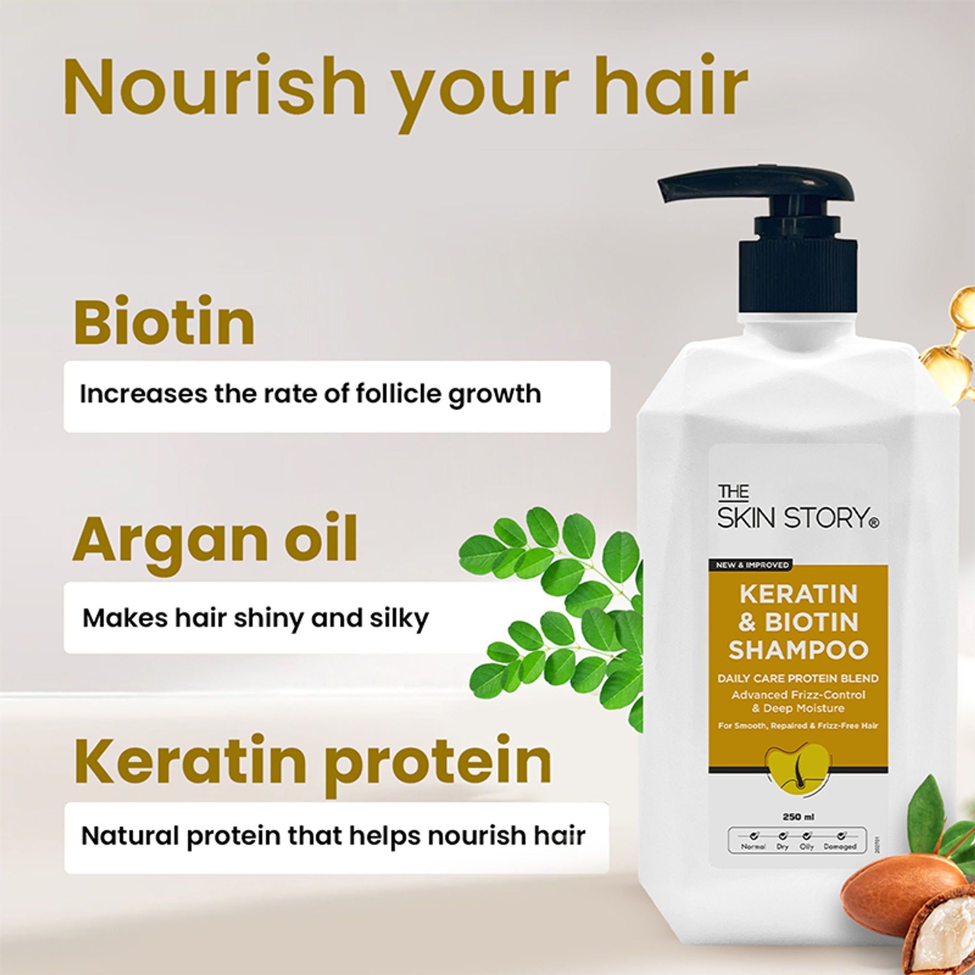 The Skin Story Advanced Frizz Control Keratin Shampoo