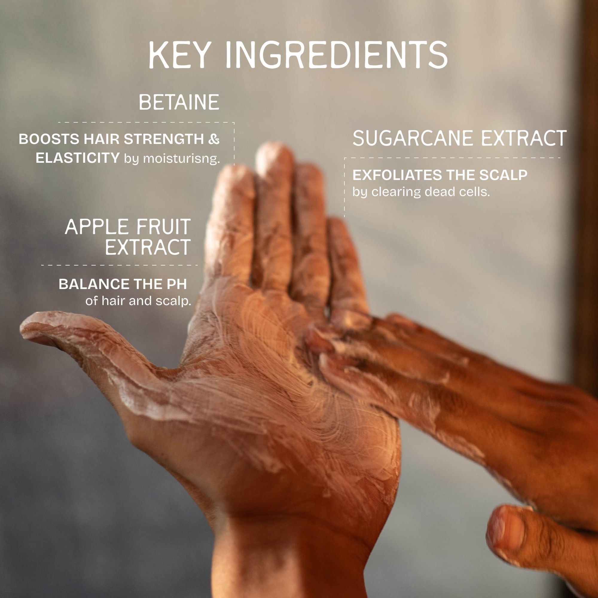 The Bare Bar Pure Strength Shampoo - Exfoliates Scalp, Strengthens Hair & Restores Ph Balance