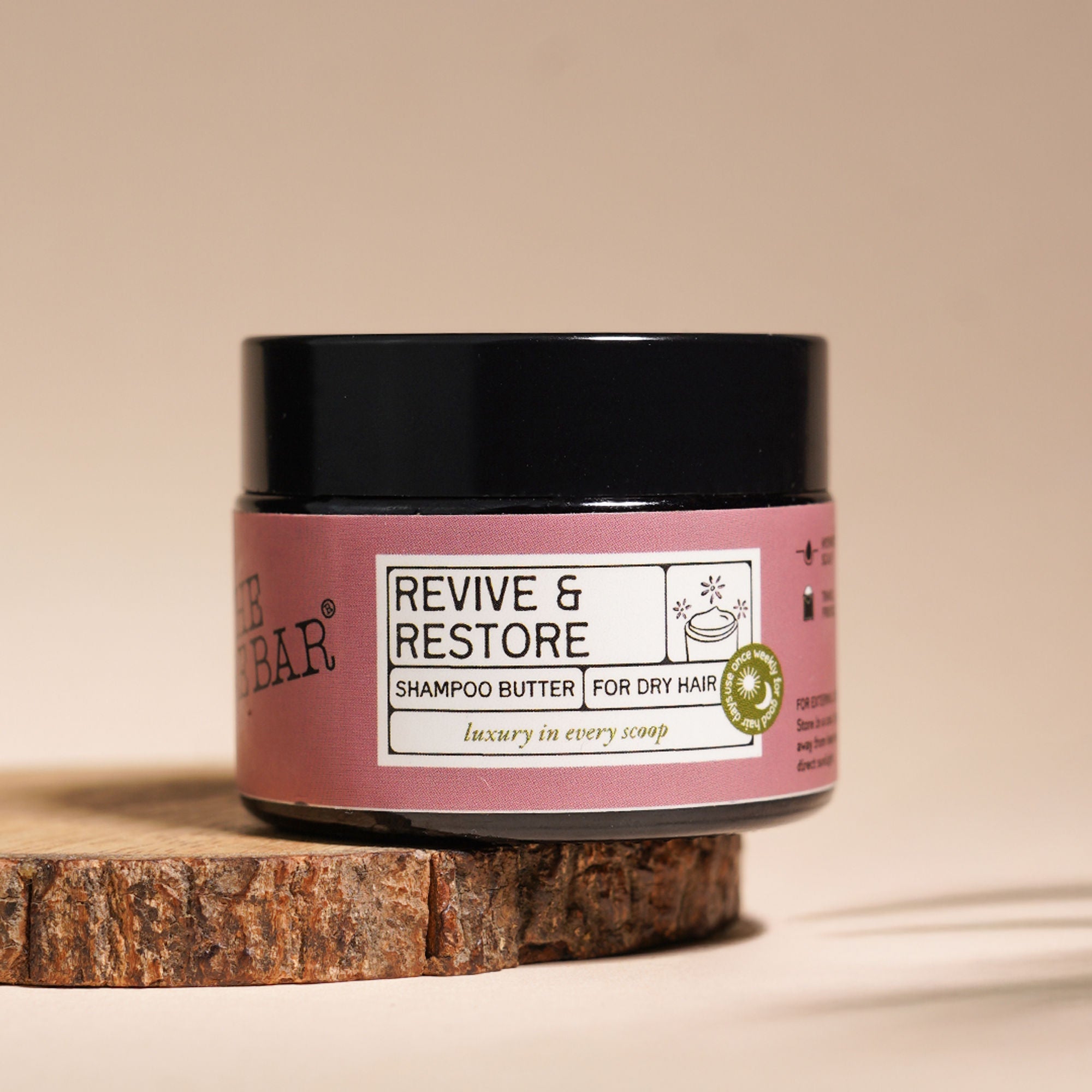 The Bare Bar Revive & Restore Shampoo Butter - Intense Hydration, Frizz Control & Hair Repair