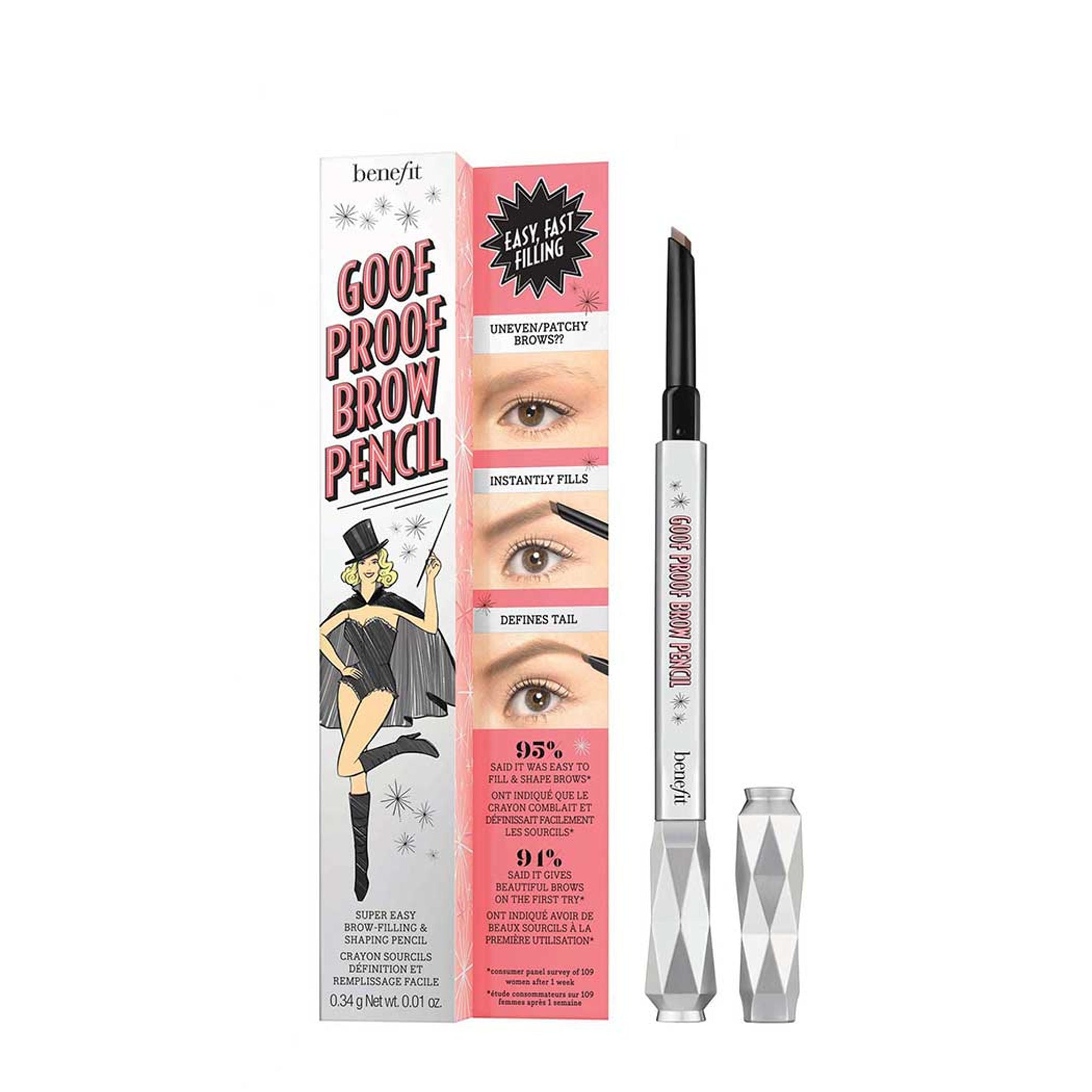 Benefit Cosmetics Goof Proof Eyebrow Pencil - 3.5 Medium Brown