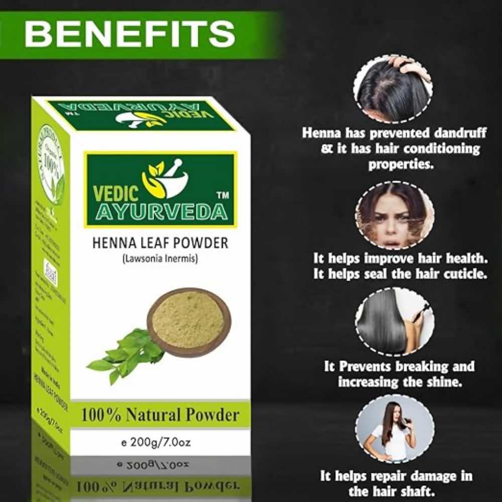 VedicAyurveda Henna Leaf Powder