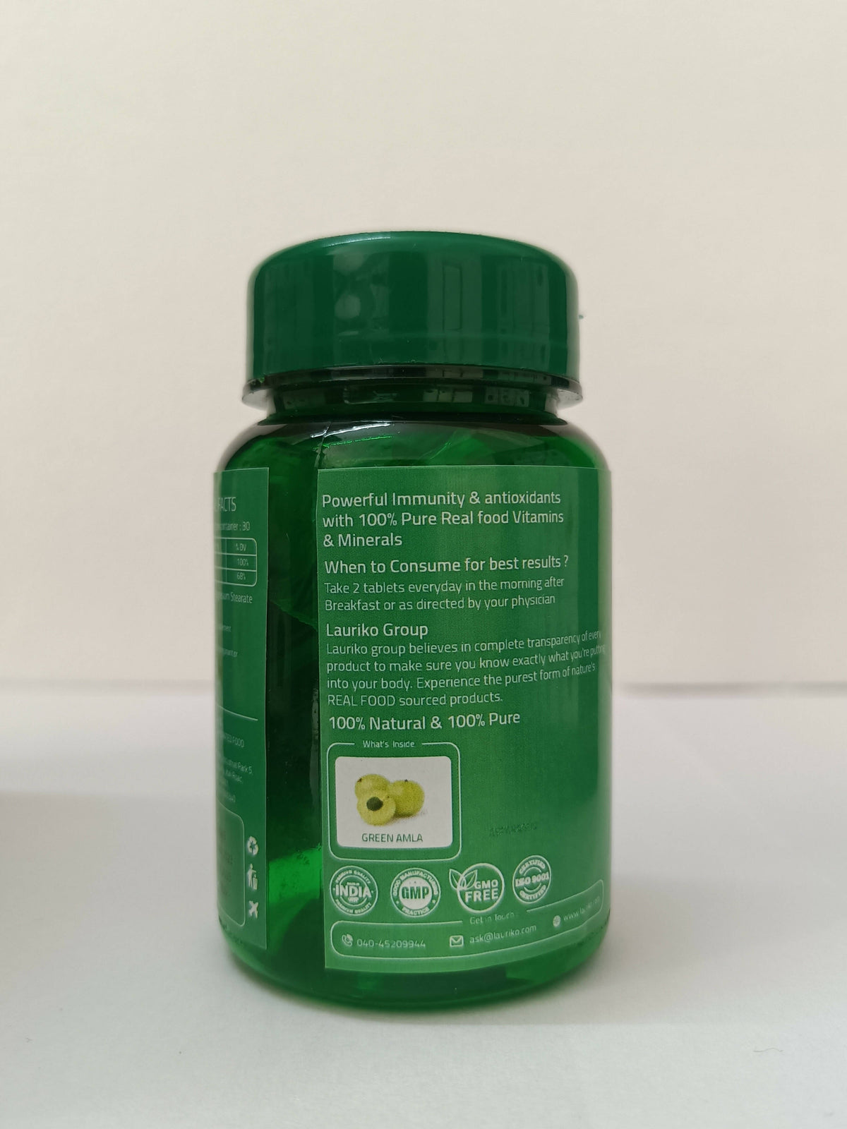 Laurik Plant Based Vitamin C With Zinc Supplements Tablets For Men & Women | Maintain Energy Levels & Boost Immunity