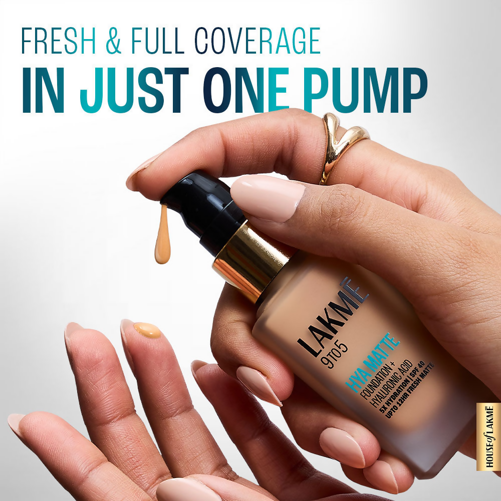 Lakme 9to5 Hya Matte Foundation + Hyaluronic Acid - Neutral Medium