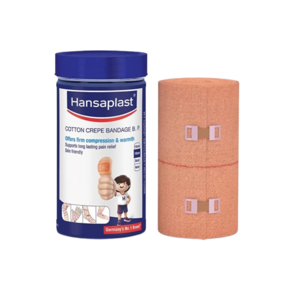 Hansaplast Soft Cotton Crepe Bandage For Pain Relief - 15cm x 4MTR