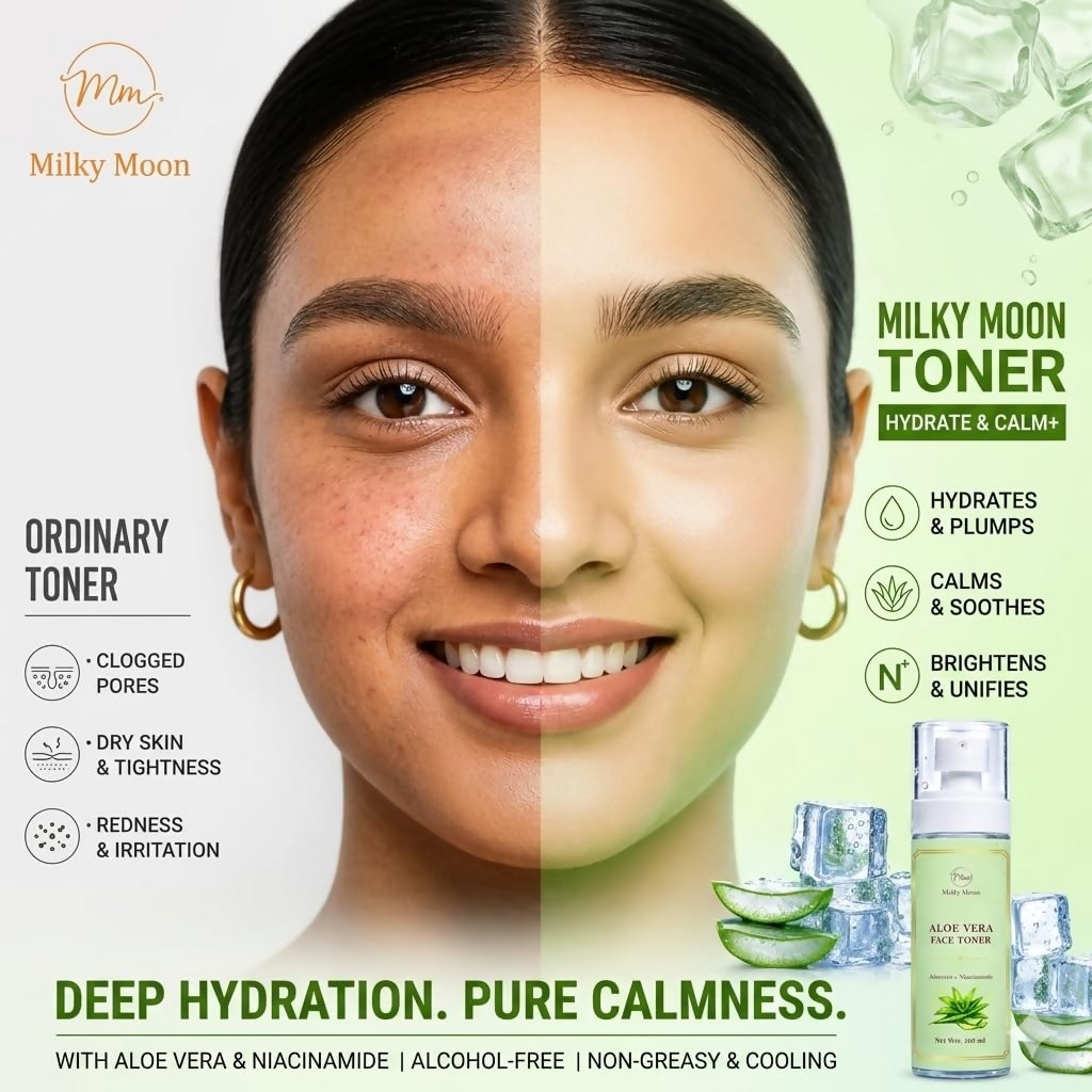 Milky Moon Aloe Vera Toner Instant Cooling & Hydrating Face Toner
