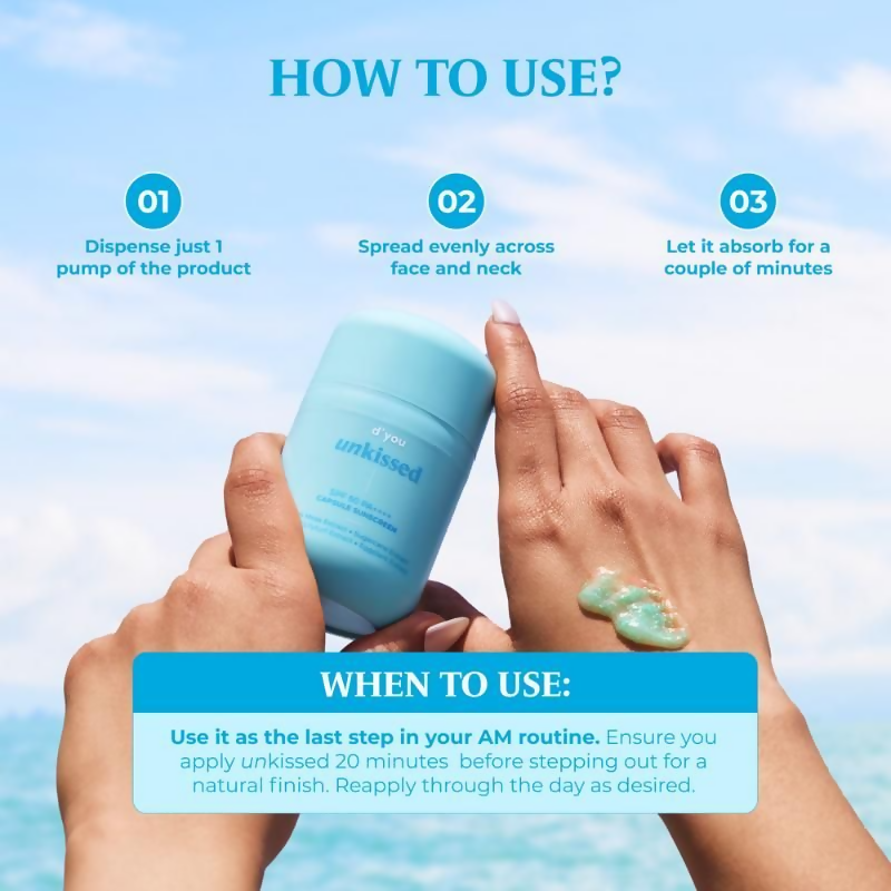 d'you Unkissed Serum Sunscreen SPF 50 & PA++++