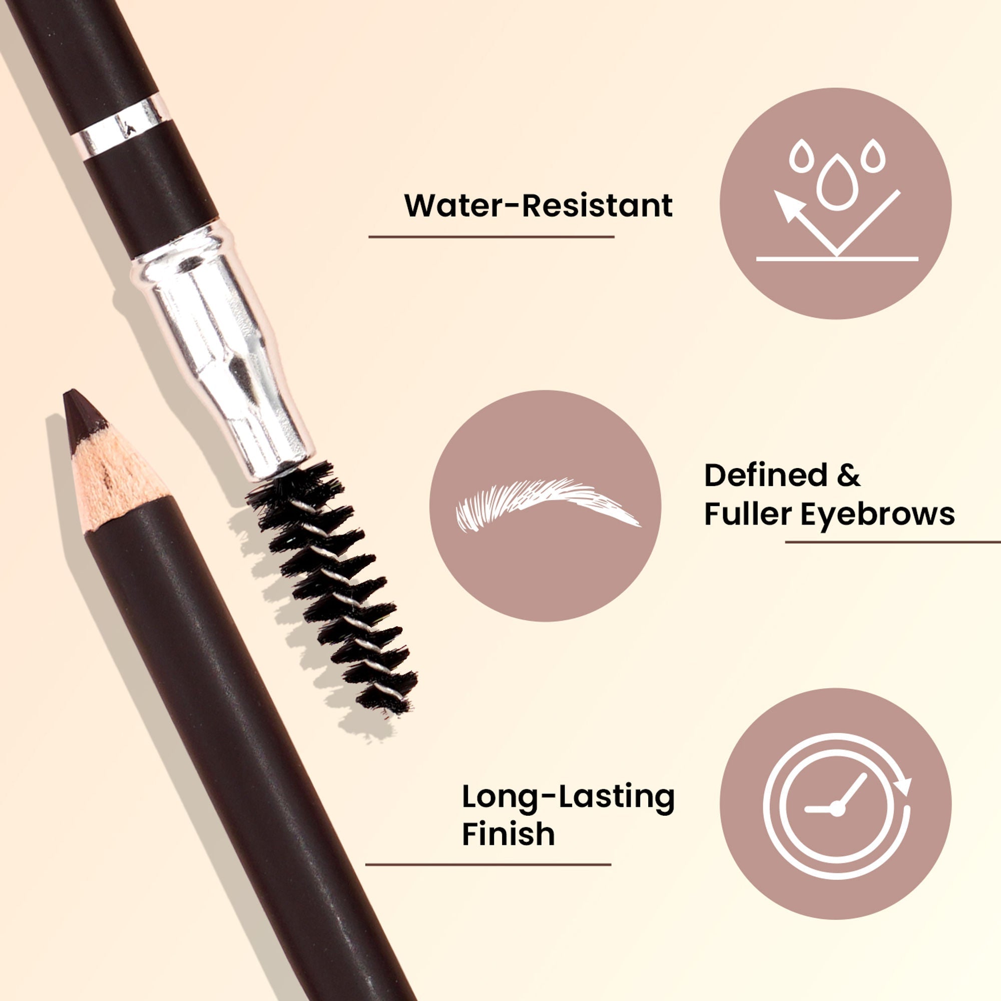 Swiss Beauty Brow Definer Pencil - 02 Coco Brown