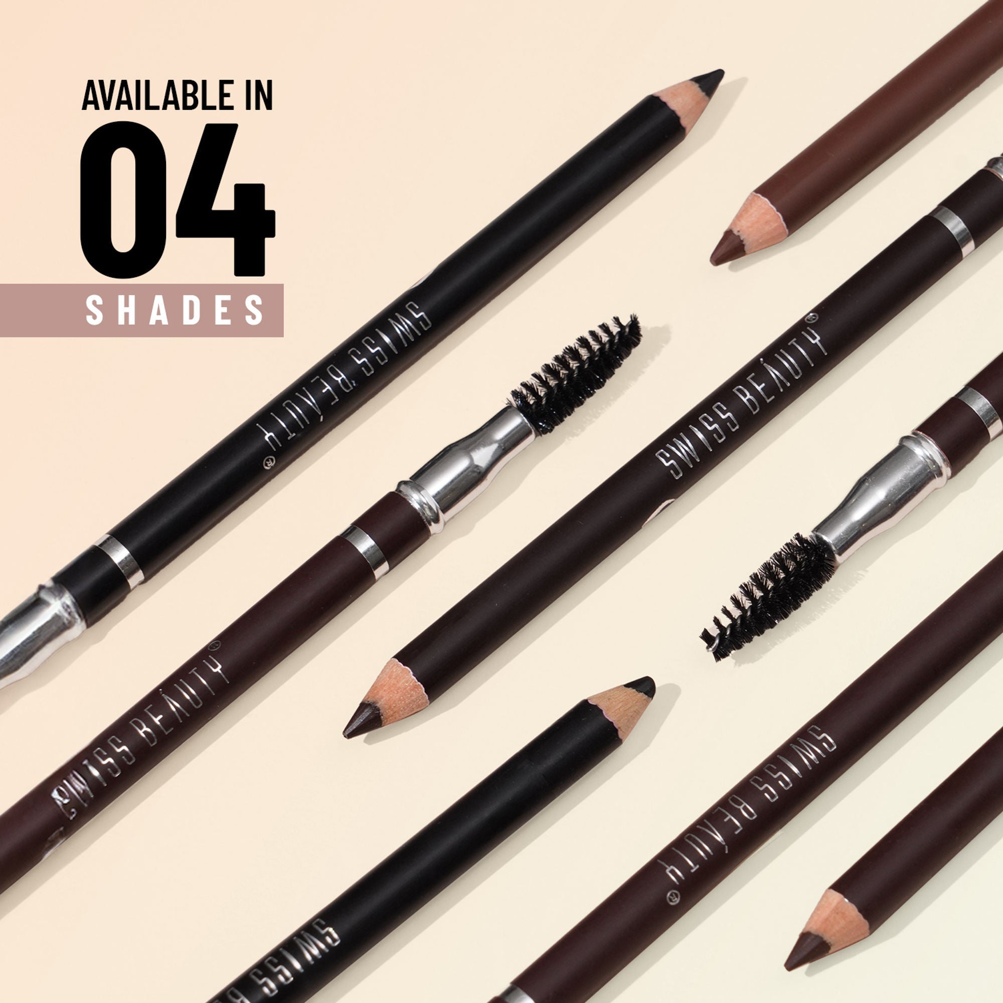 Swiss Beauty Brow Definer Pencil - 02 Coco Brown