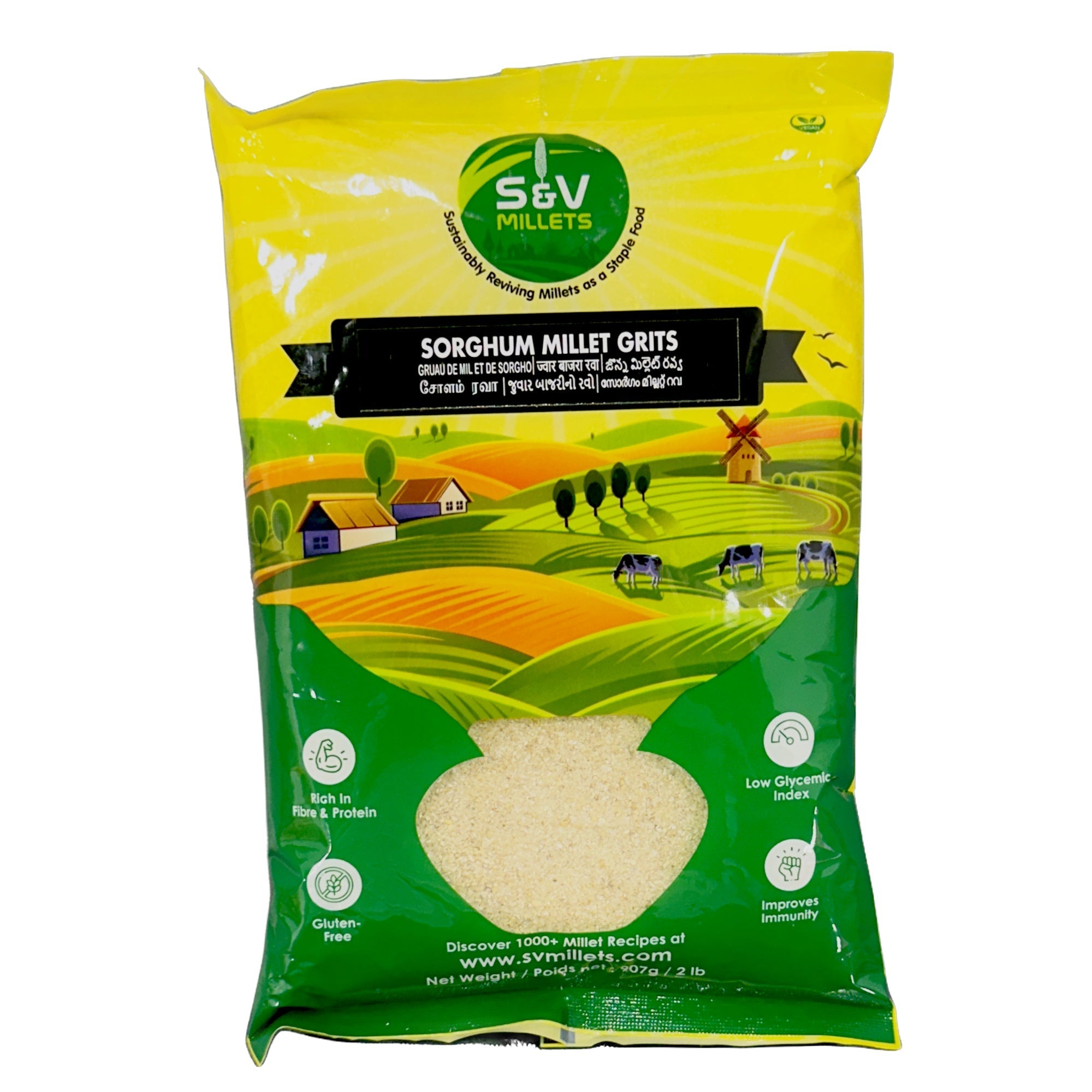 S&V Sorghum Millet Grits 2Lb
