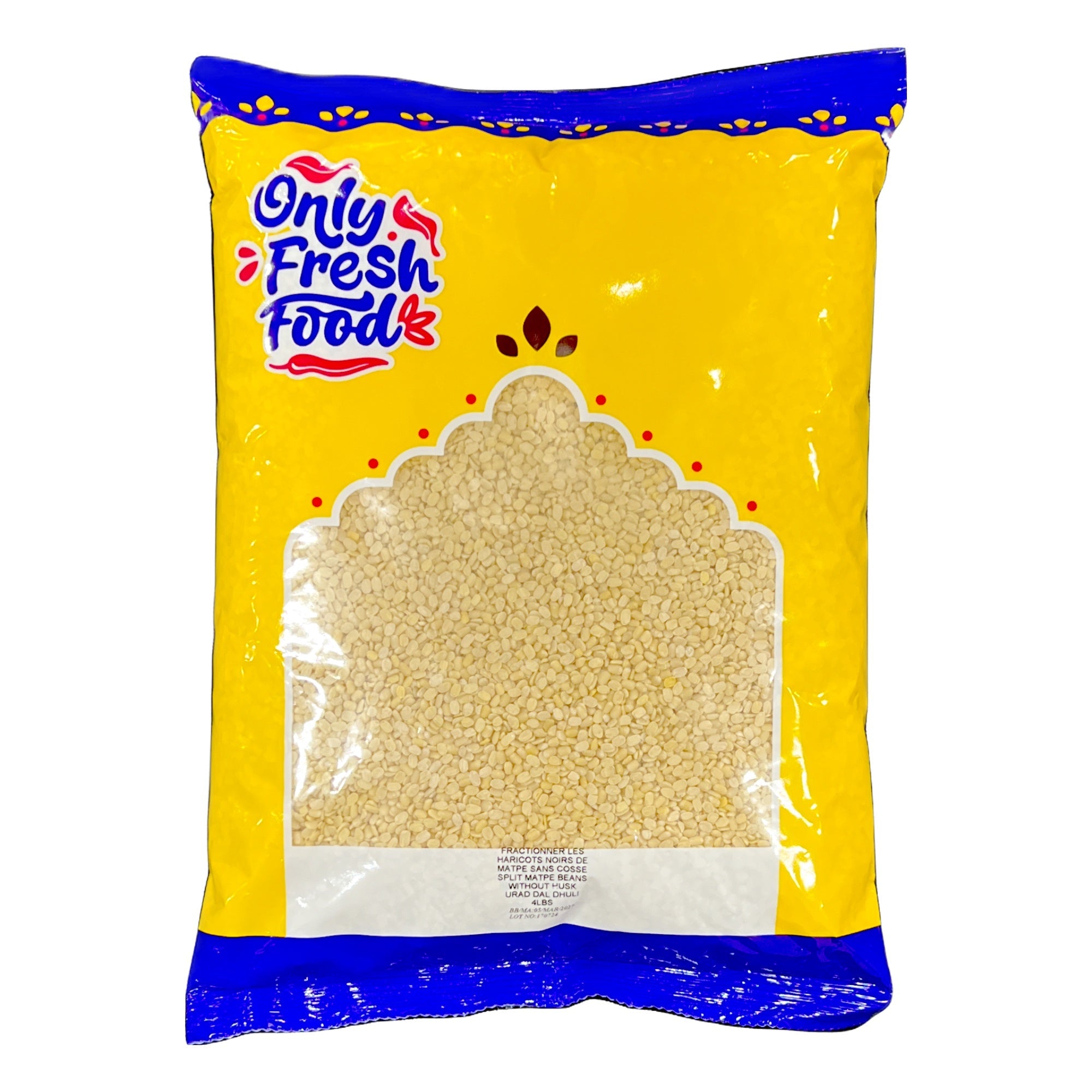 Only Fresh Food Urad Dal Washed 4lb