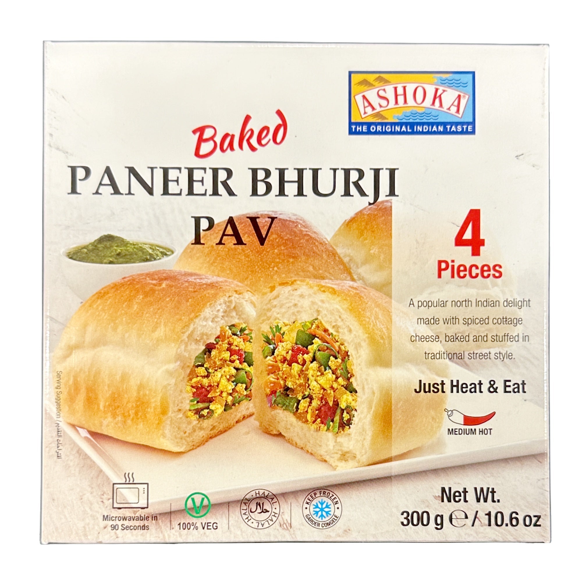 Ashoka Paneer Bhurji Pav (4Pcs) 300g