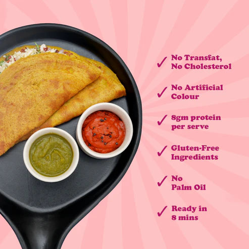 Gladful Carrot Chilla and Methi Chilla Instant Mix - Pack of 2