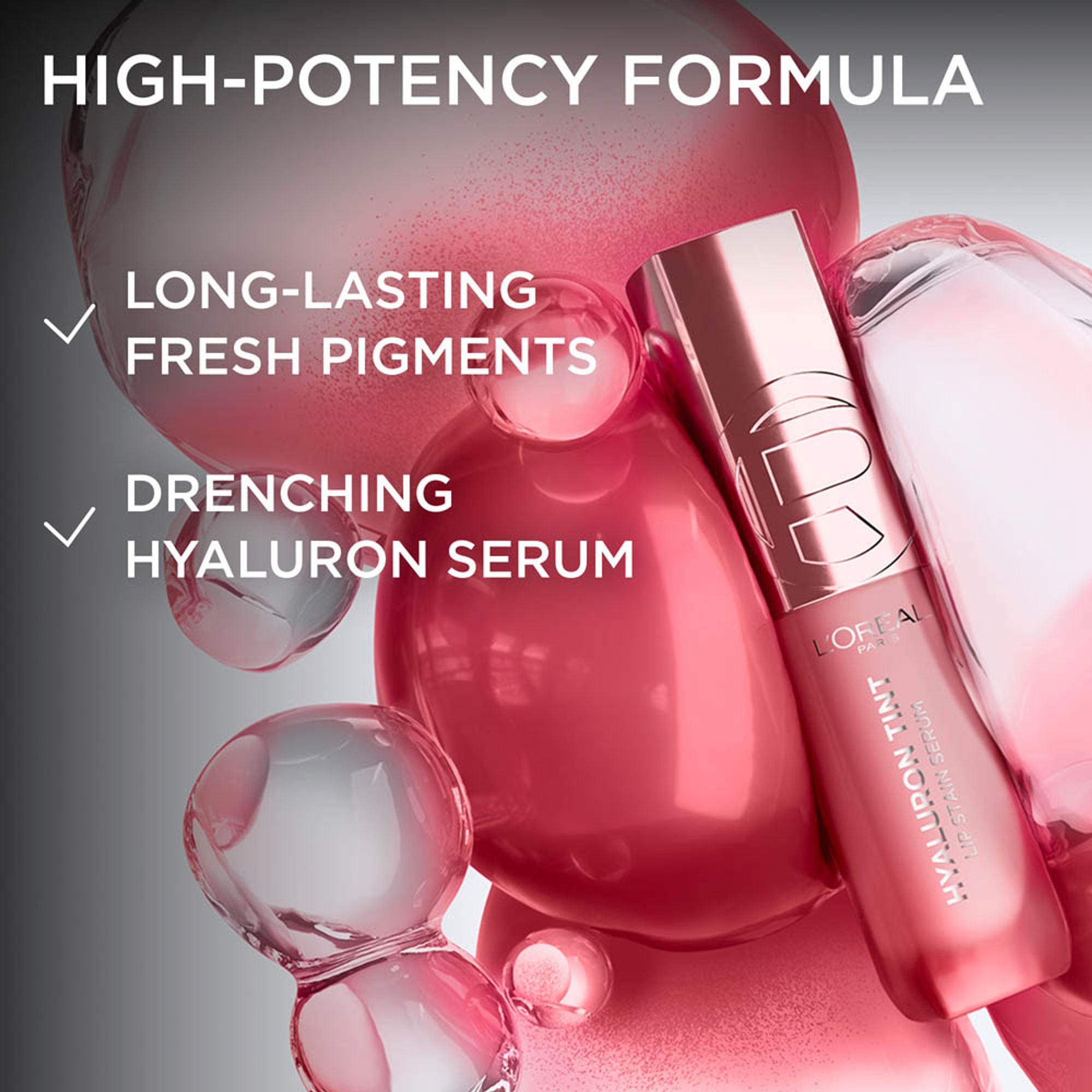 L'Oreal Paris Hyaluron Tint Lip Stain Serum Weightless Color - 521 Bordeaux Please