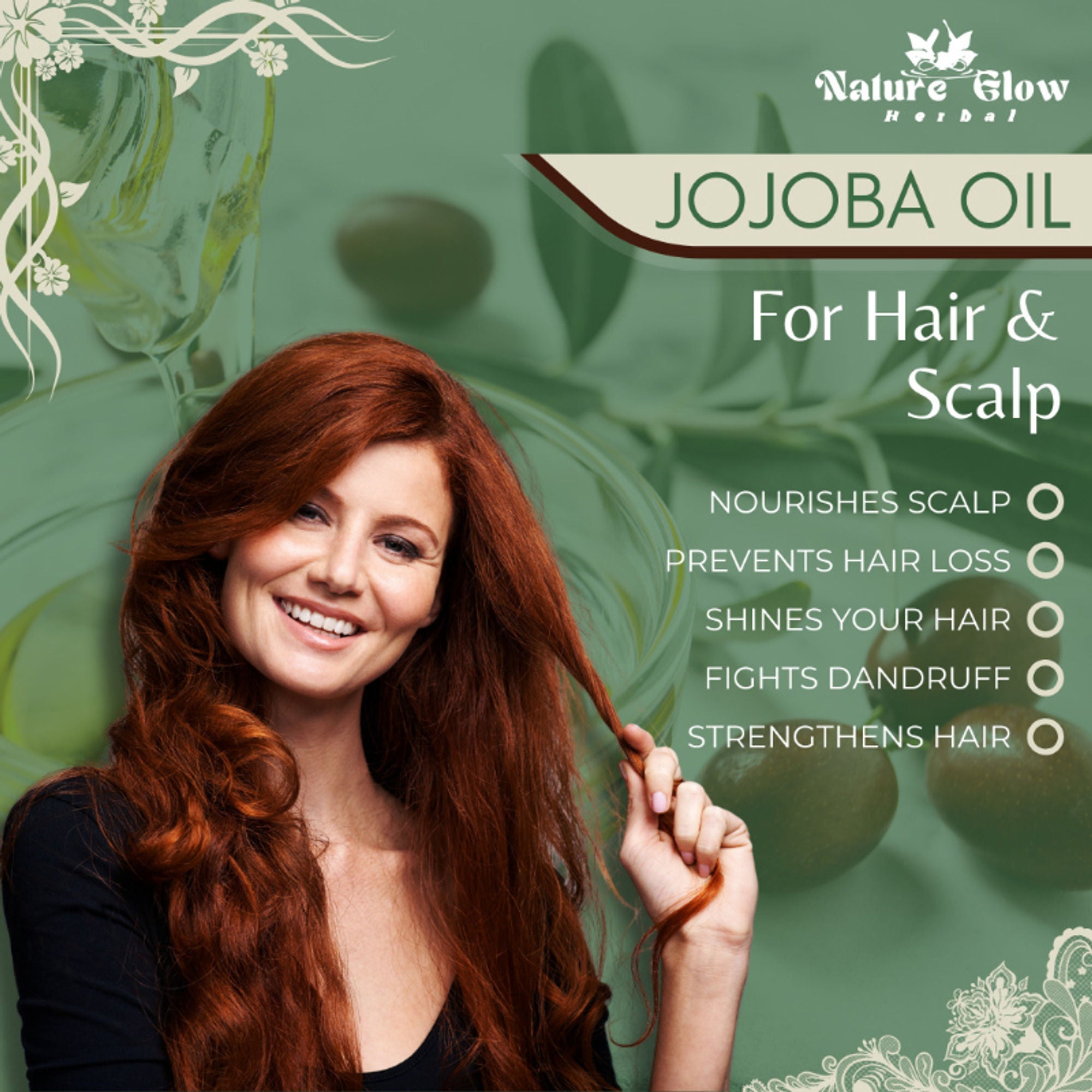 Nature Glow Herbal Avocado, Grapeseed & Jojoba Facial Oil Combo