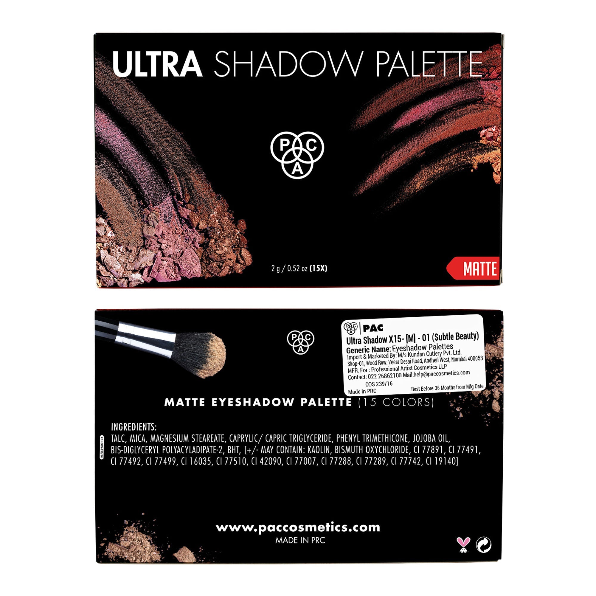 PAC Studio Ultra Shadow X15- [M] - 01 Subtle Beauty