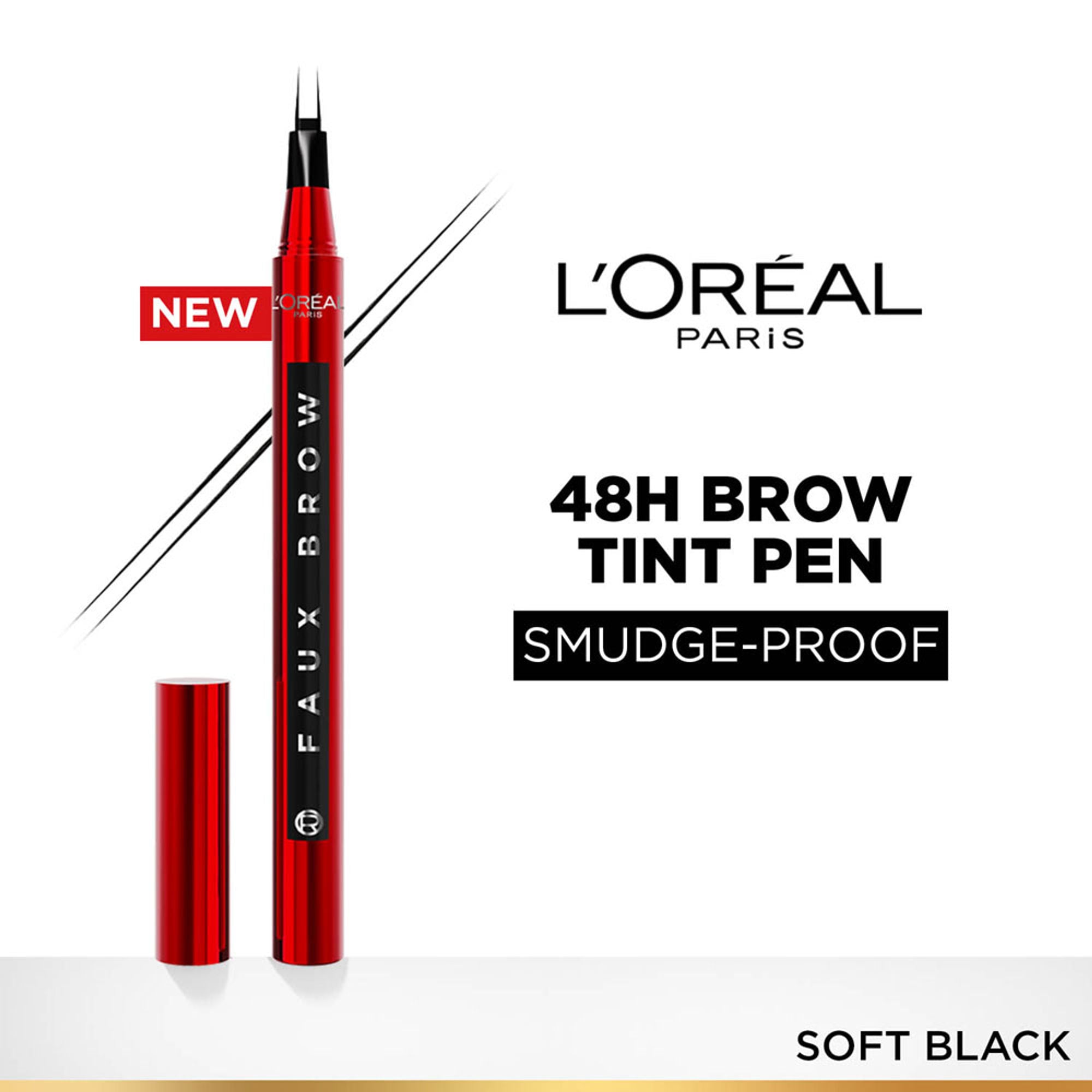 L'Oreal Paris Infaillible Faux Brow Eyebrow Pen For Natural & Full Brows - Soft Black
