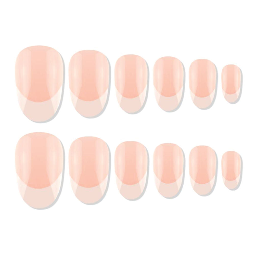 Shills Professional Reusable Press On Nails French Oval - SPN711