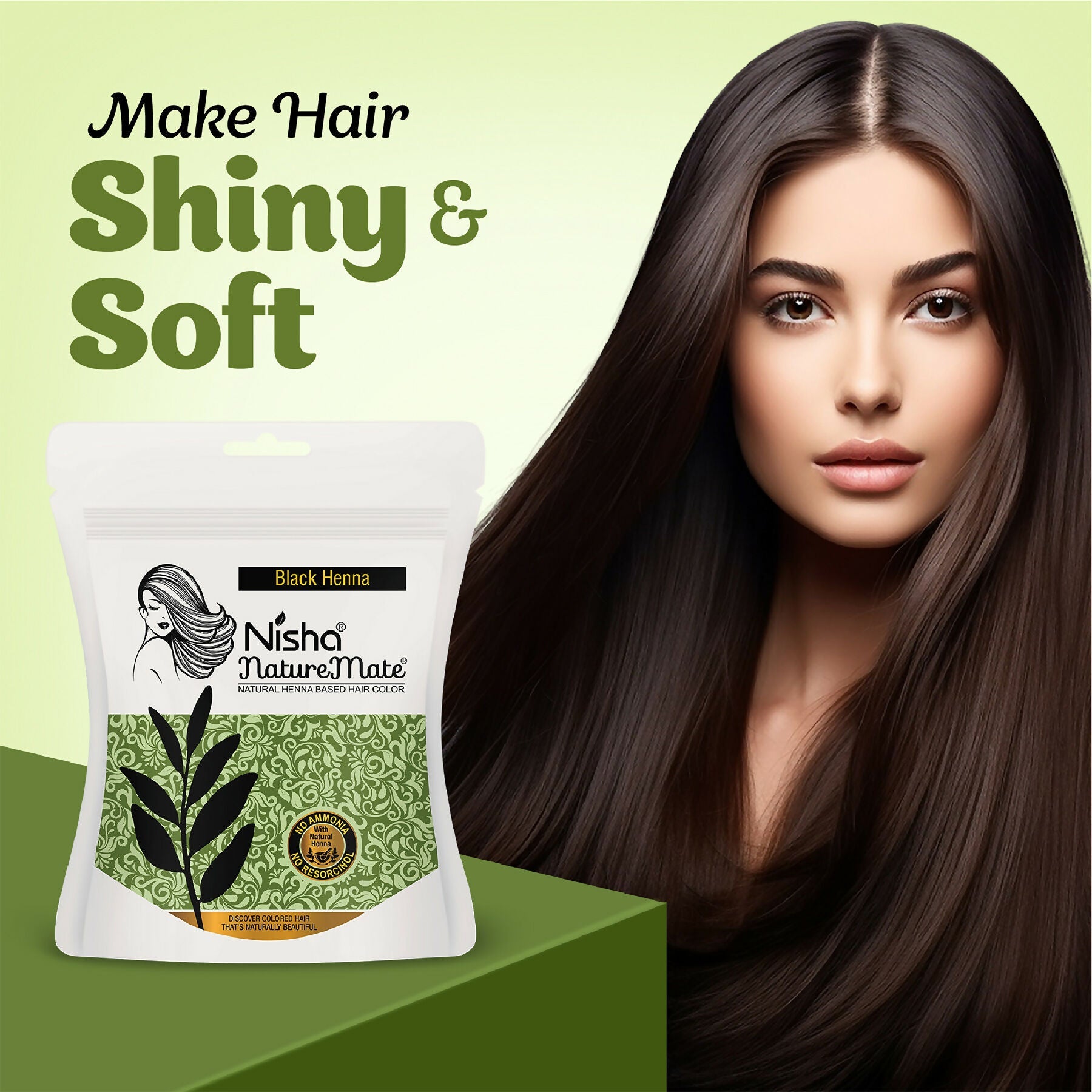 Nisha Hair Colour for Women-Original Black|100% Pure Henna-Based Powder