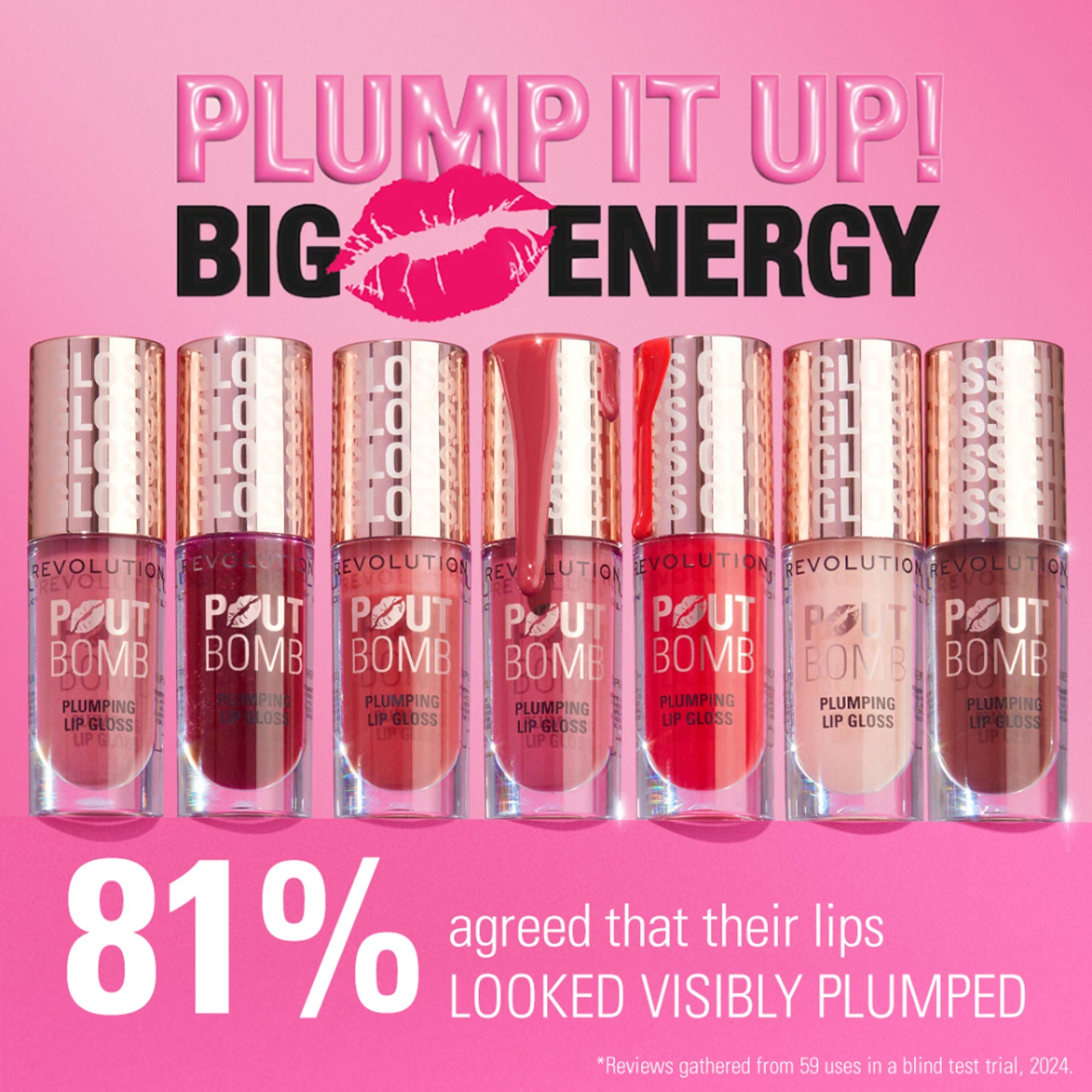 Makeup Revolution Pout Bomb Plumping Gloss - Milky Sheer Holo