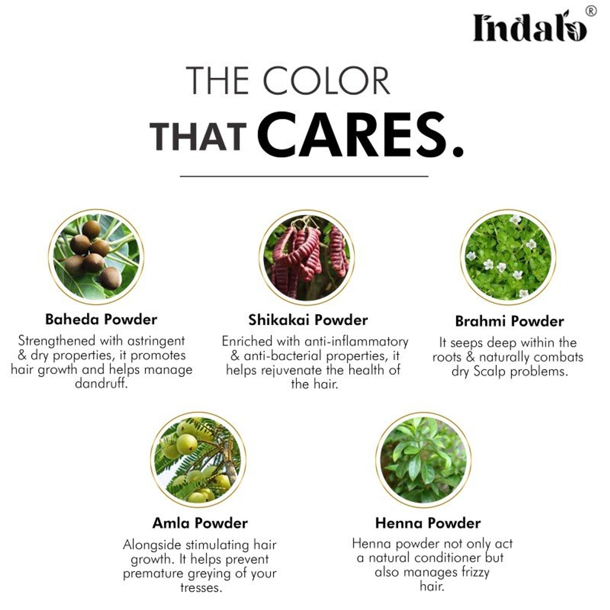 Indalo Ammonia-Free Vibrant Light Brown Hair Color With Natural Ingredients - Light Brown
