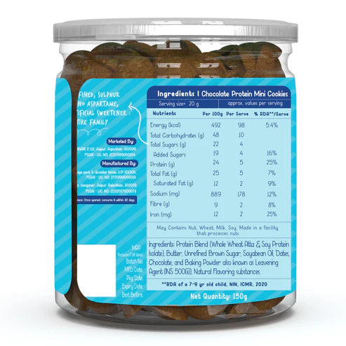 Gladful Chocolate Protein Mini Cookies