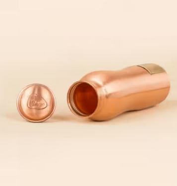 Copper Water Bottle with Logo, 950 ml