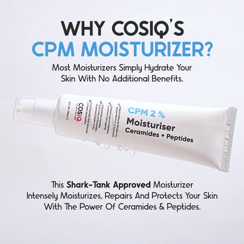 COSIQ CPM 2% Ceramides & Peptides Moisturizer For All Skin Types