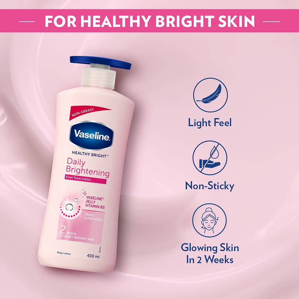 Vaseline Healthy Bright Daily Brightening Body Lotion (400 ml)