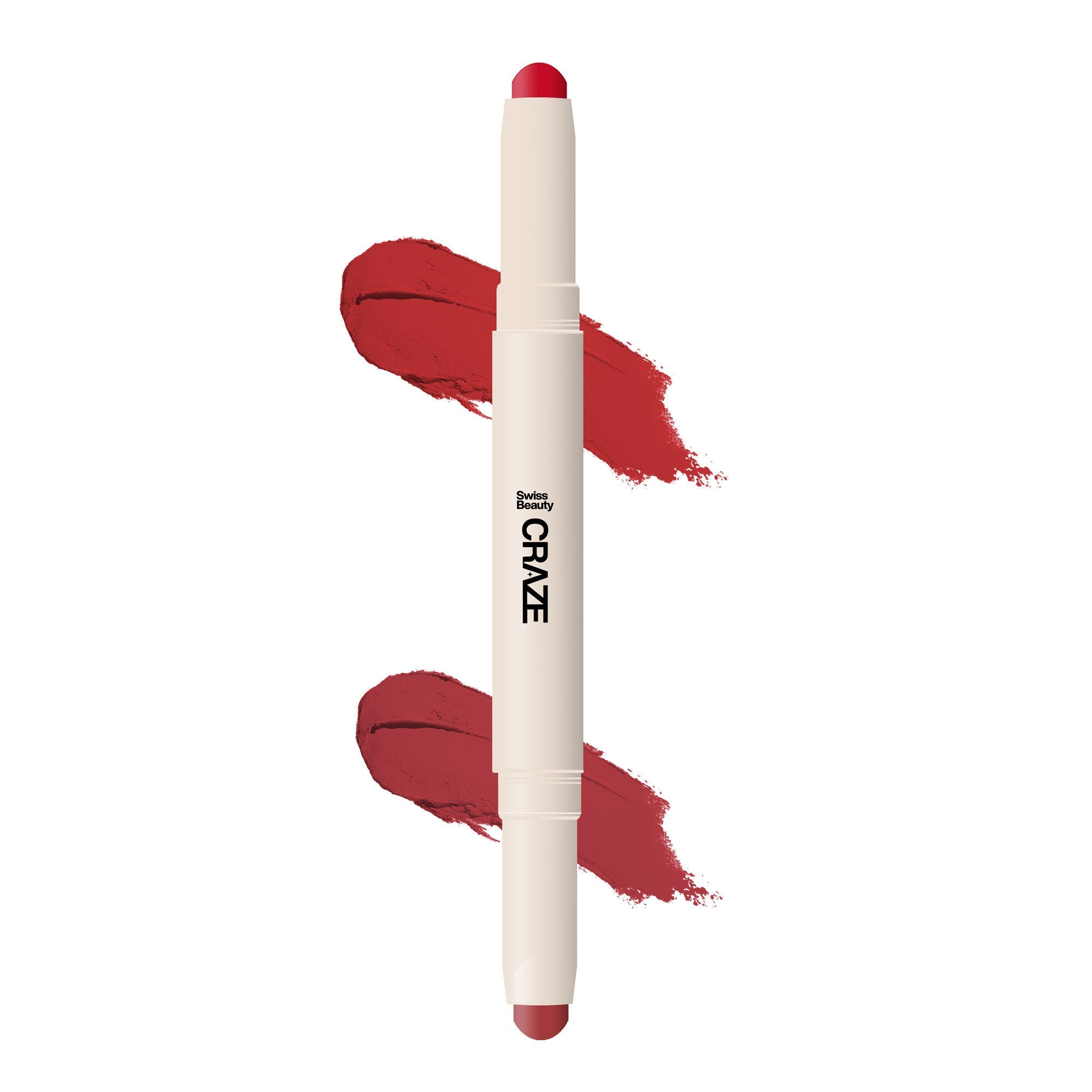 Swiss Beauty CRAZE Duo 2 In 1 Satin Matte Finish Lipstick Non-Transfer Lip Colour - 01 Party Ready