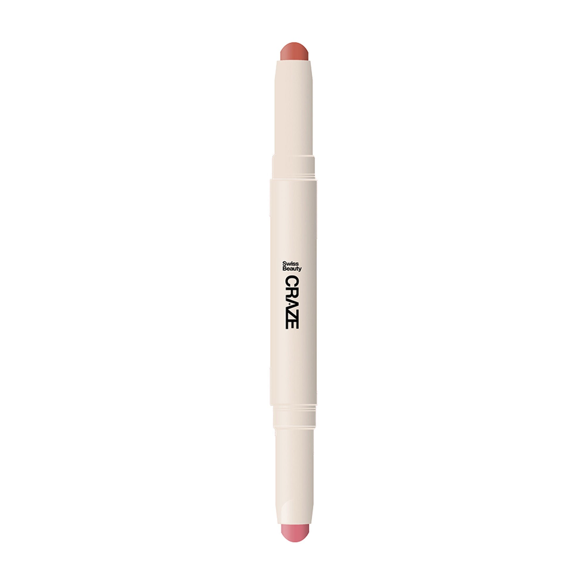 Swiss Beauty CRAZE Duo 2 In 1 Satin Matte Finish Lipstick Non-Transfer Lip Colour - 05 Peach Me Pink