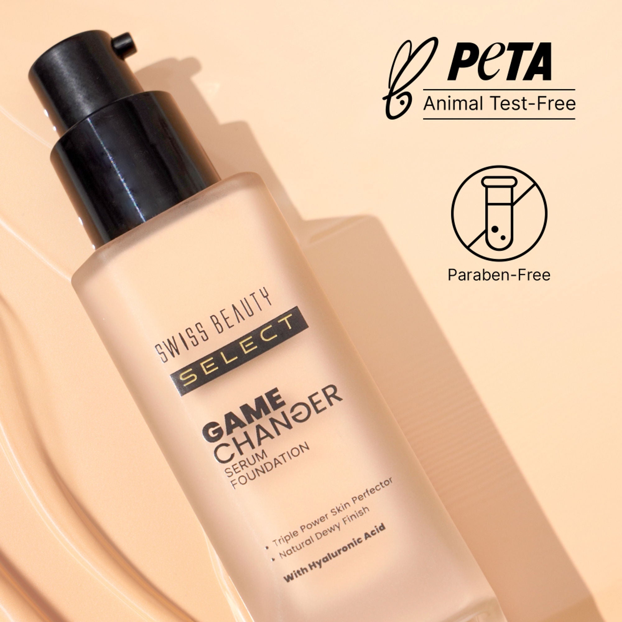 Swiss Beauty Select Game Changer Serum Foundation With Natural and Dewy Finish - 6. Sunlit Beige