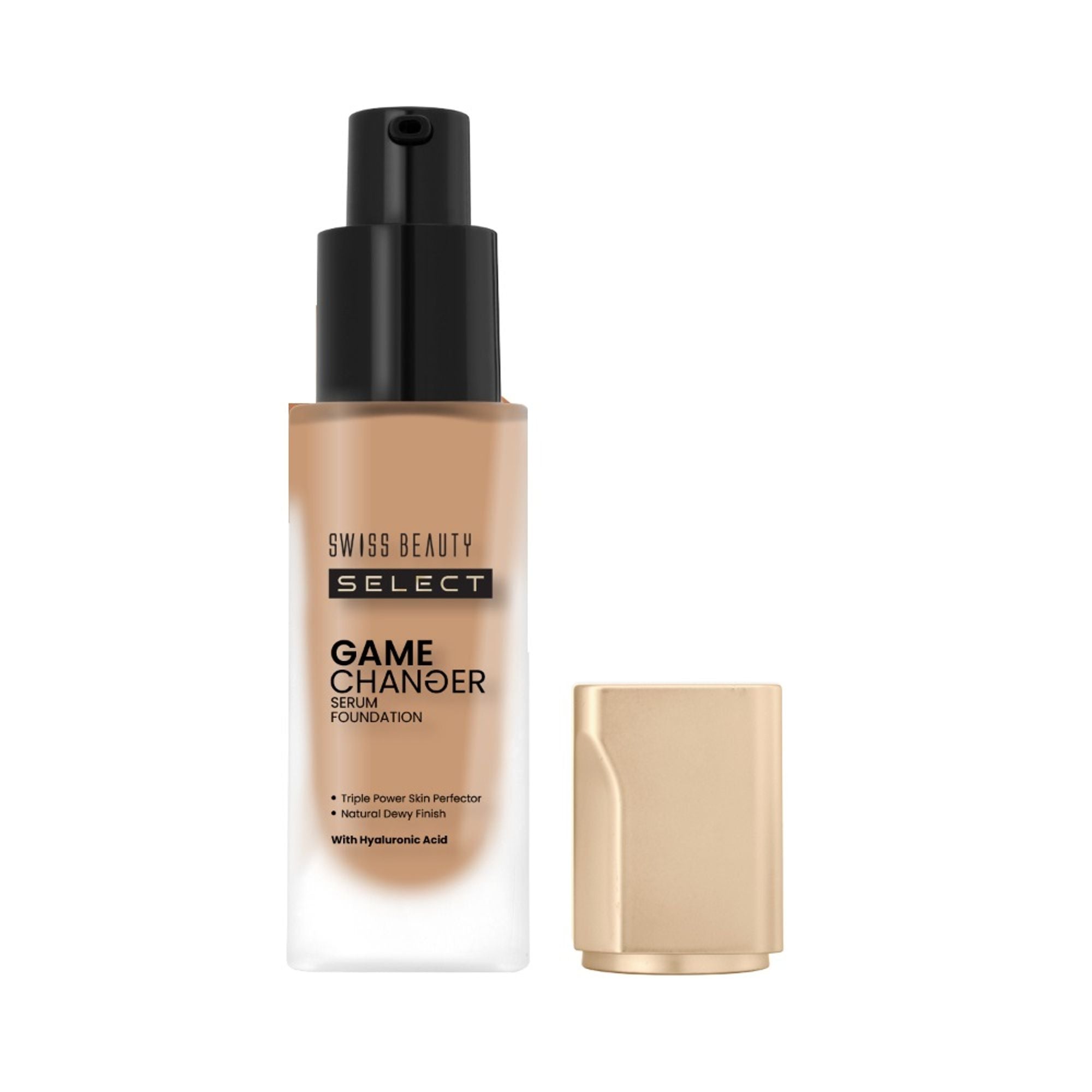 Swiss Beauty Select Game Changer Serum Foundation With Natural and Dewy Finish - 8. Golden Toffee