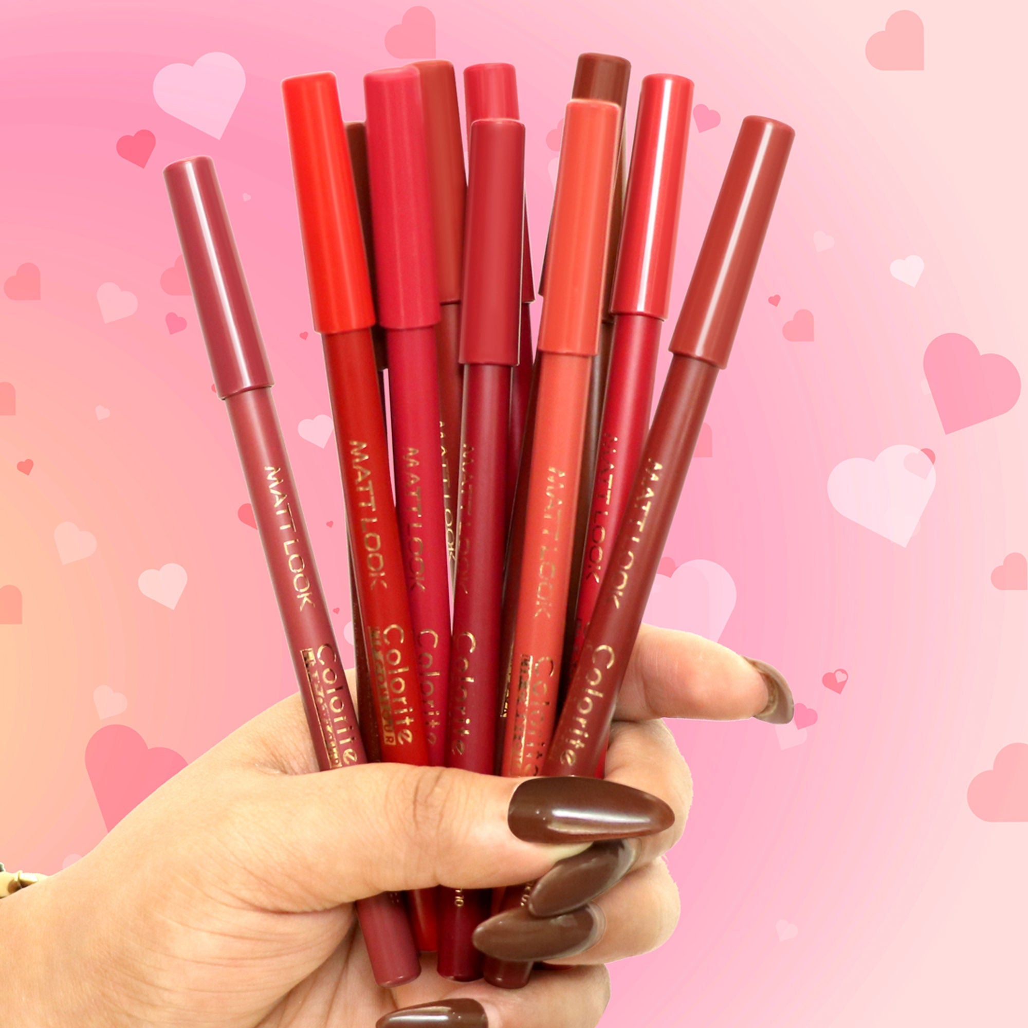 Matt Look Colorite Lip Contour Professional Matte Lip Color Pencil - First Blush 06
