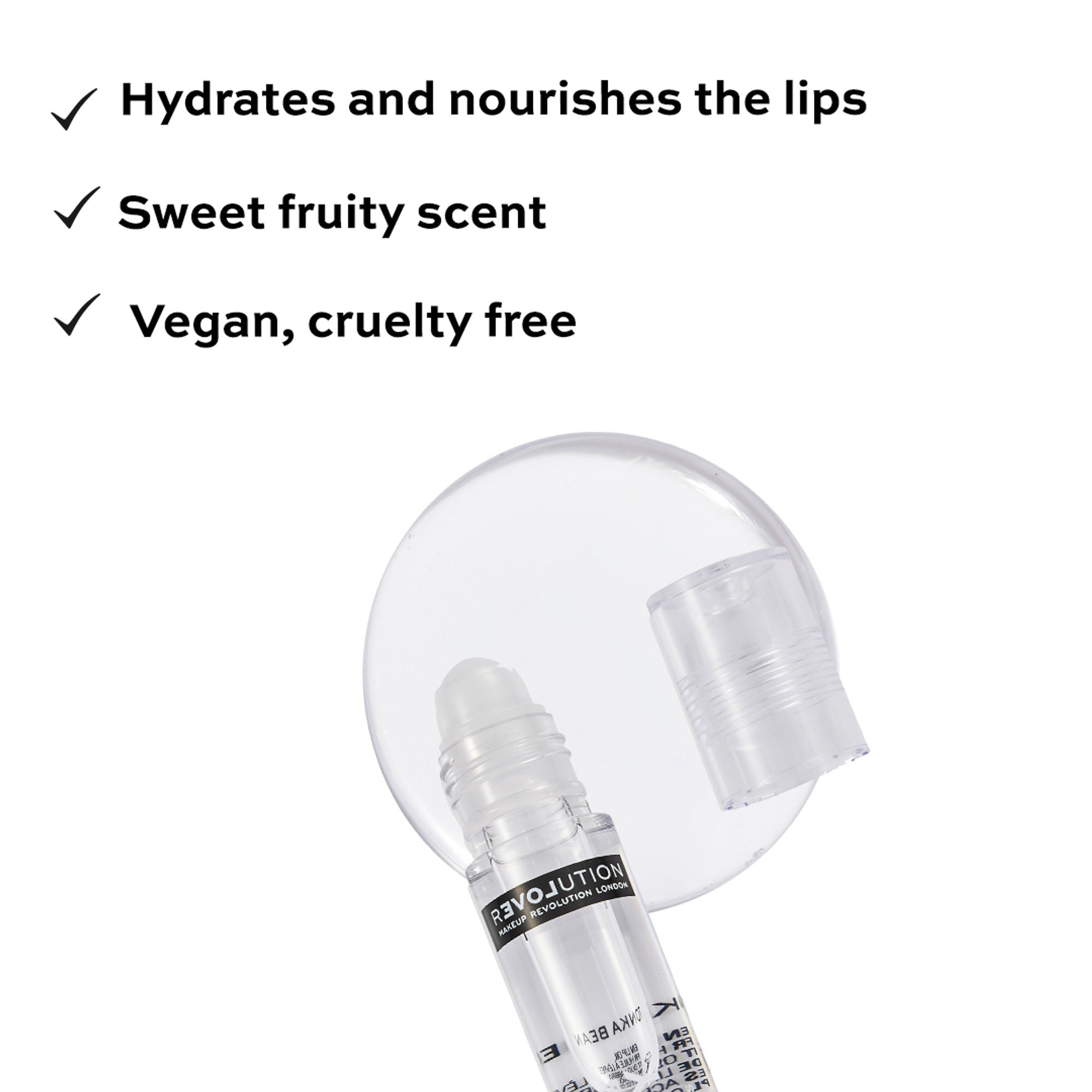Revolution Relove Roll Baby Lip Oil Papaya - Tonka Bean