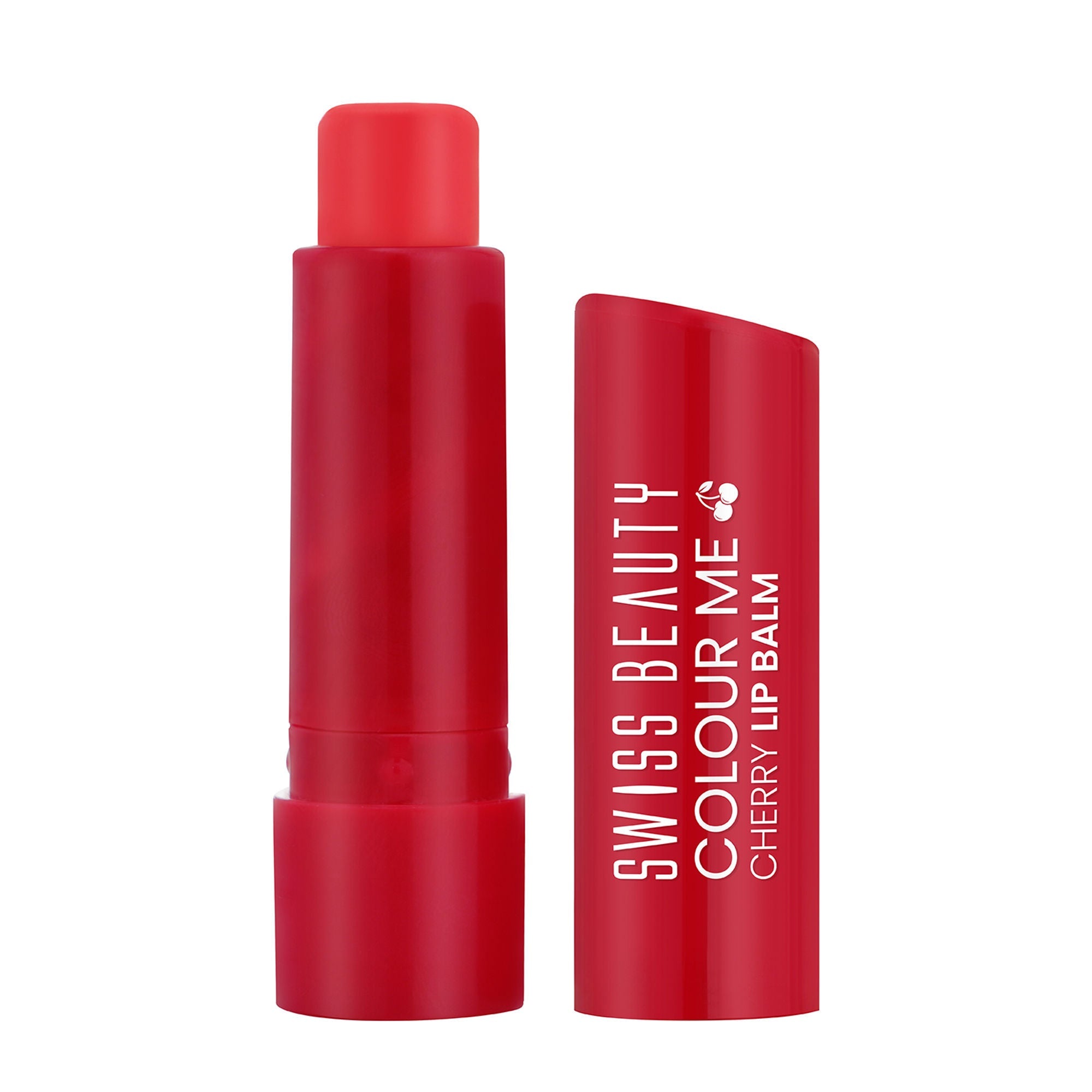 Swiss Beauty Colour Me Tinted Lip Balm For Dry With SPF 15 , Shea Butter and Vitamin E - Cherry Pop