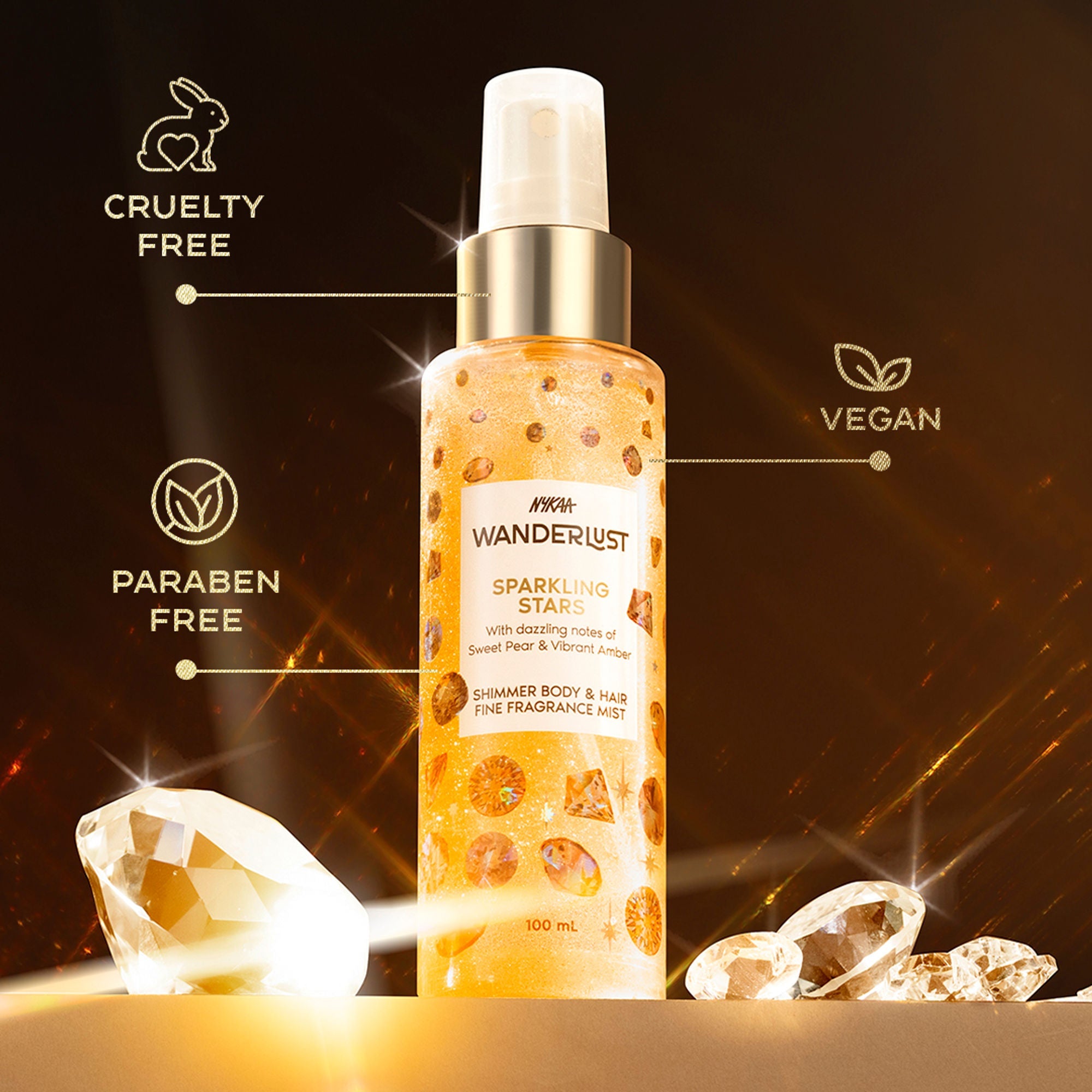 Wanderlust Fragrance Mist For Her - Sparkling Stars