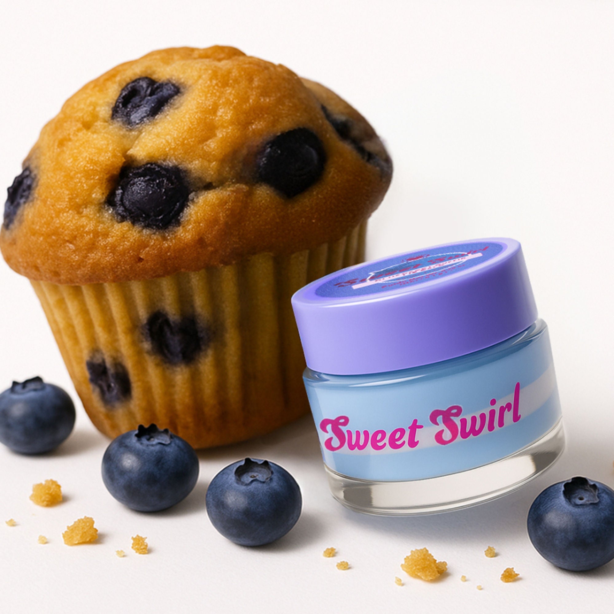 Makeup Revolution Sweet Swirl Lip Mask - Blueberry Muffin