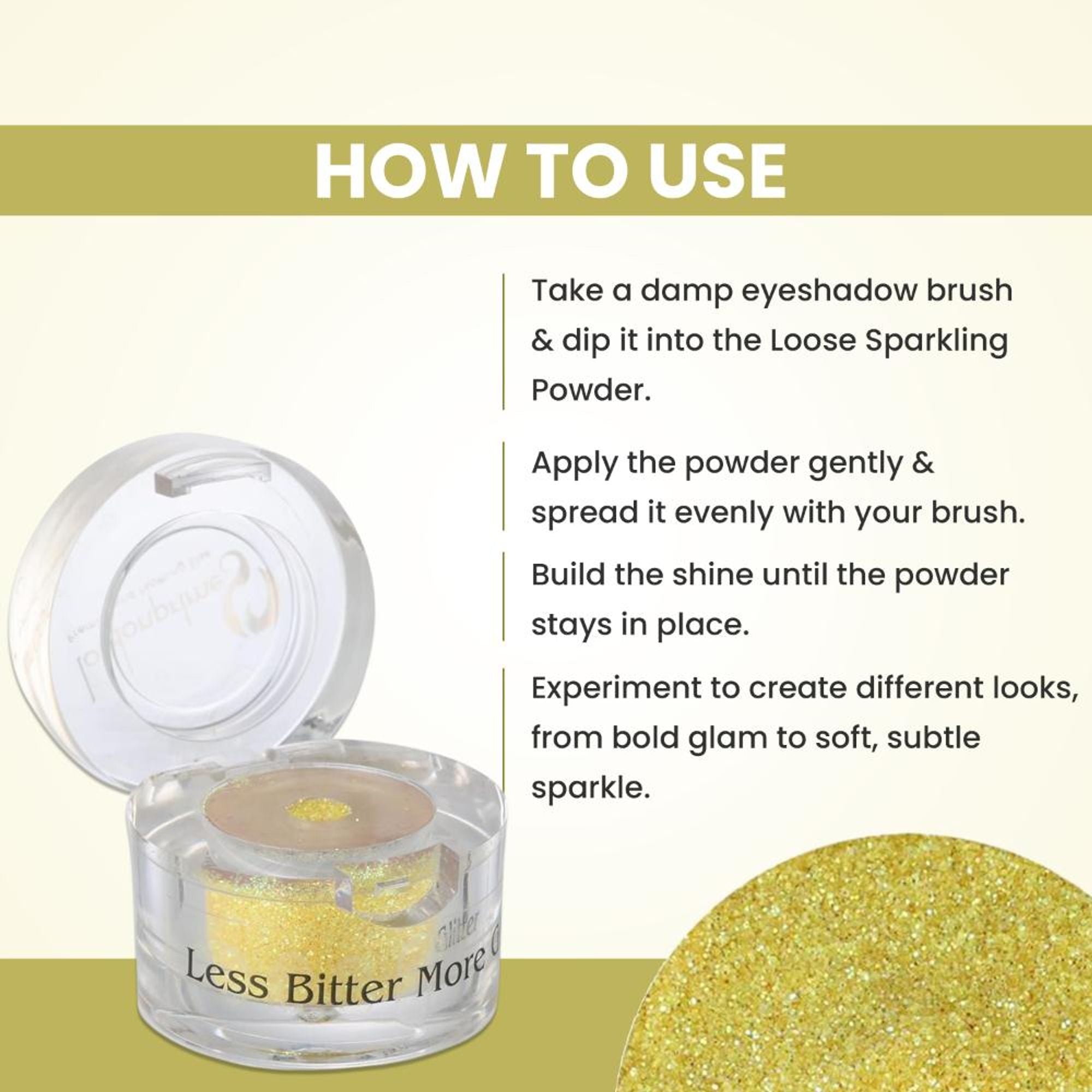 London Prime Makeup Glitter - Yellow