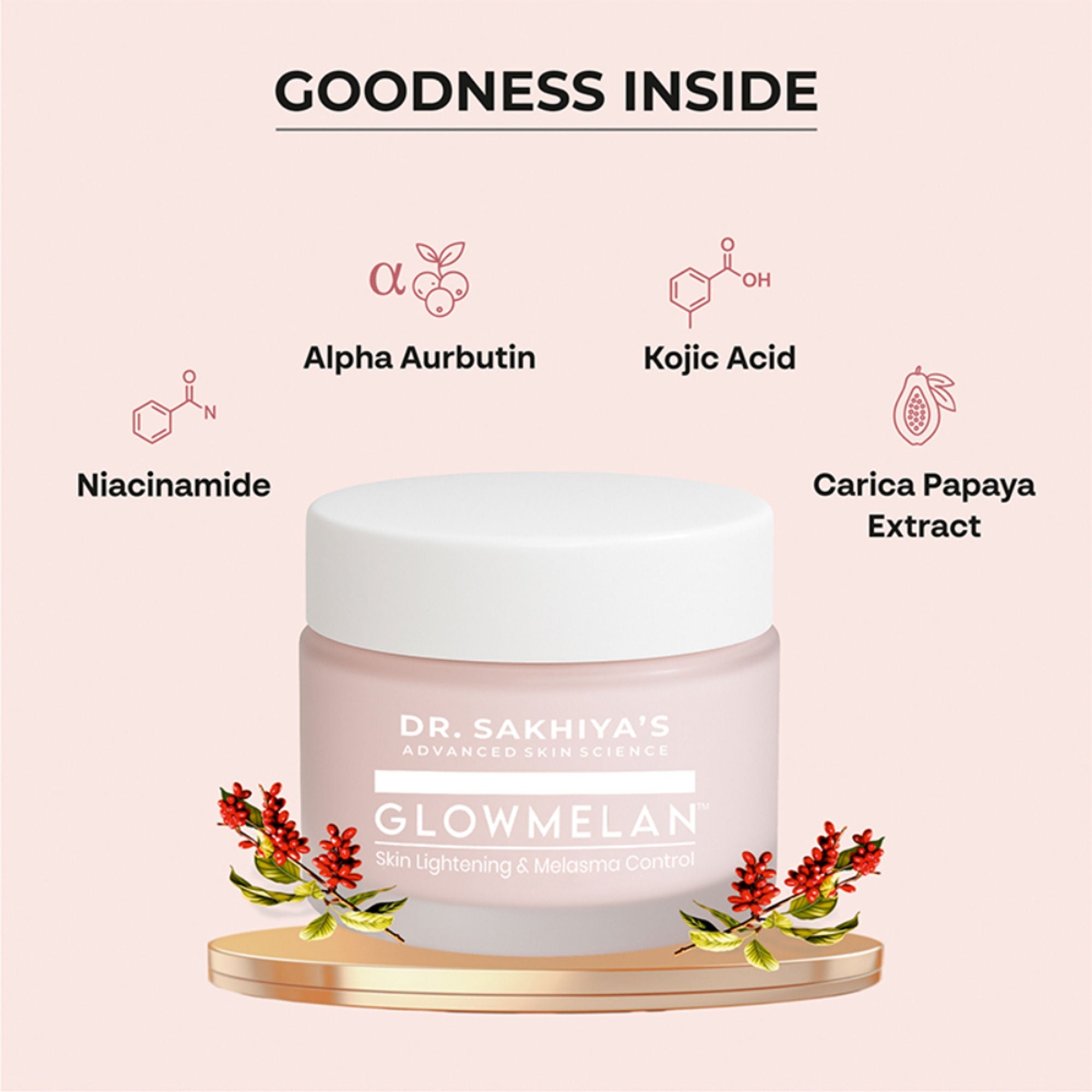 Dr.Sakhiya Glowmelan Brightening & Depigmentation Gel Cream