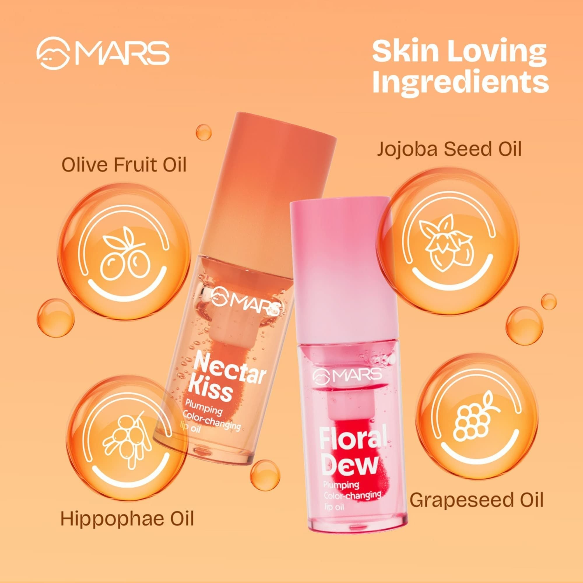 MARS Cosmetics Plumping Color Changing Lip Oil - Nectar Kiss