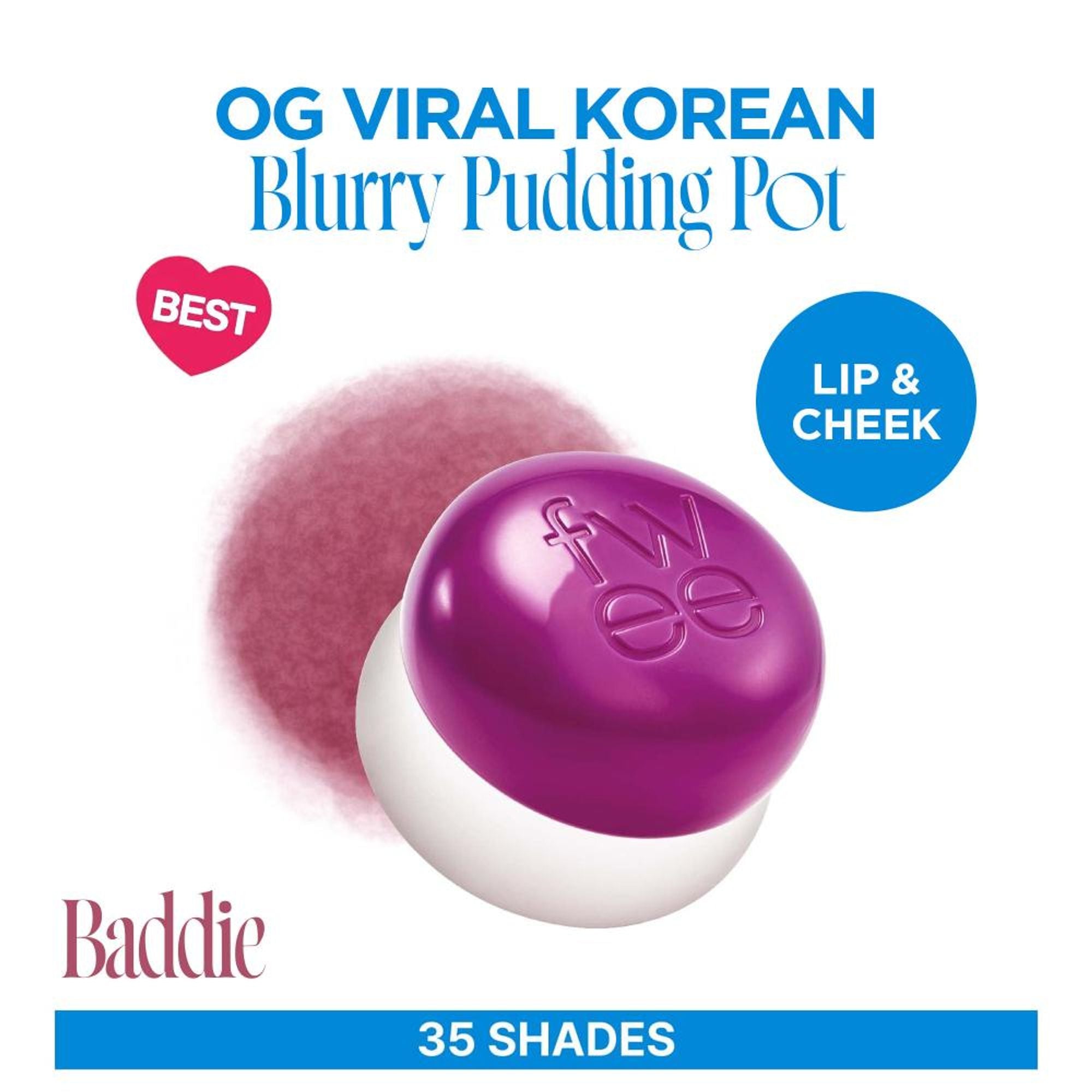 fwee Lip&Cheek Blurry Pudding Pot - Baddie