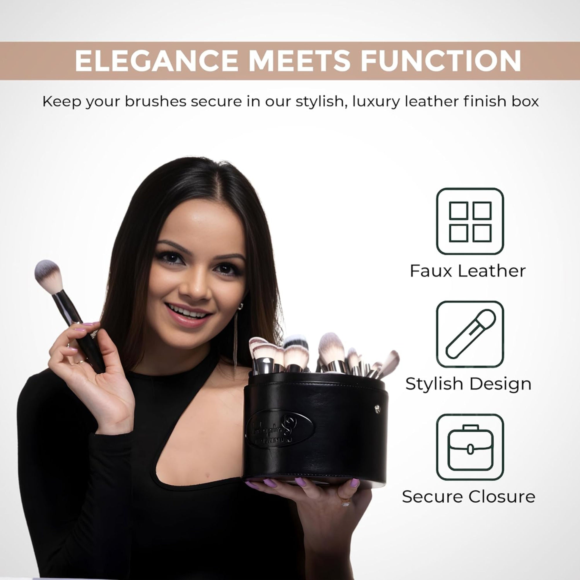 London Prime Brush Holder Cylinder Shaped XXL ( Formerly London Pride Cosmetics )