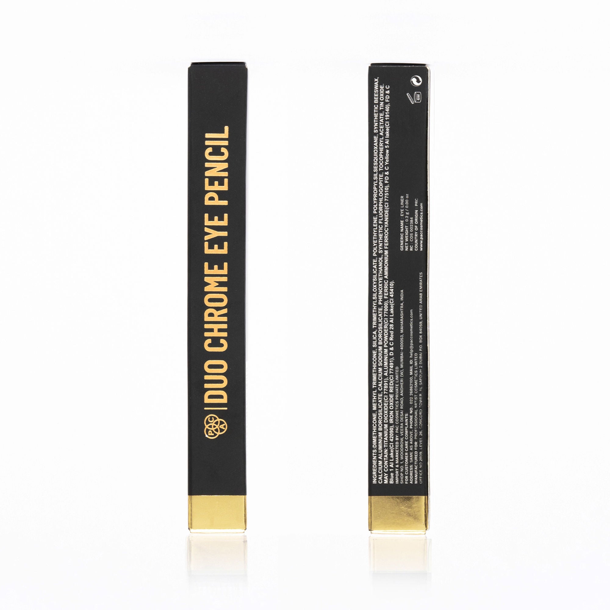 PAC Studio Duo Chrome Eye Pencil - Gold