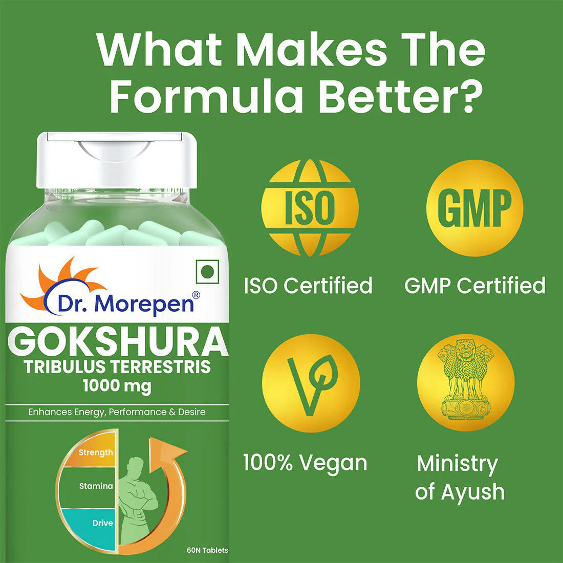 Dr. Morepen Gokshura & Multivitamin Men Tablets Combo -combo