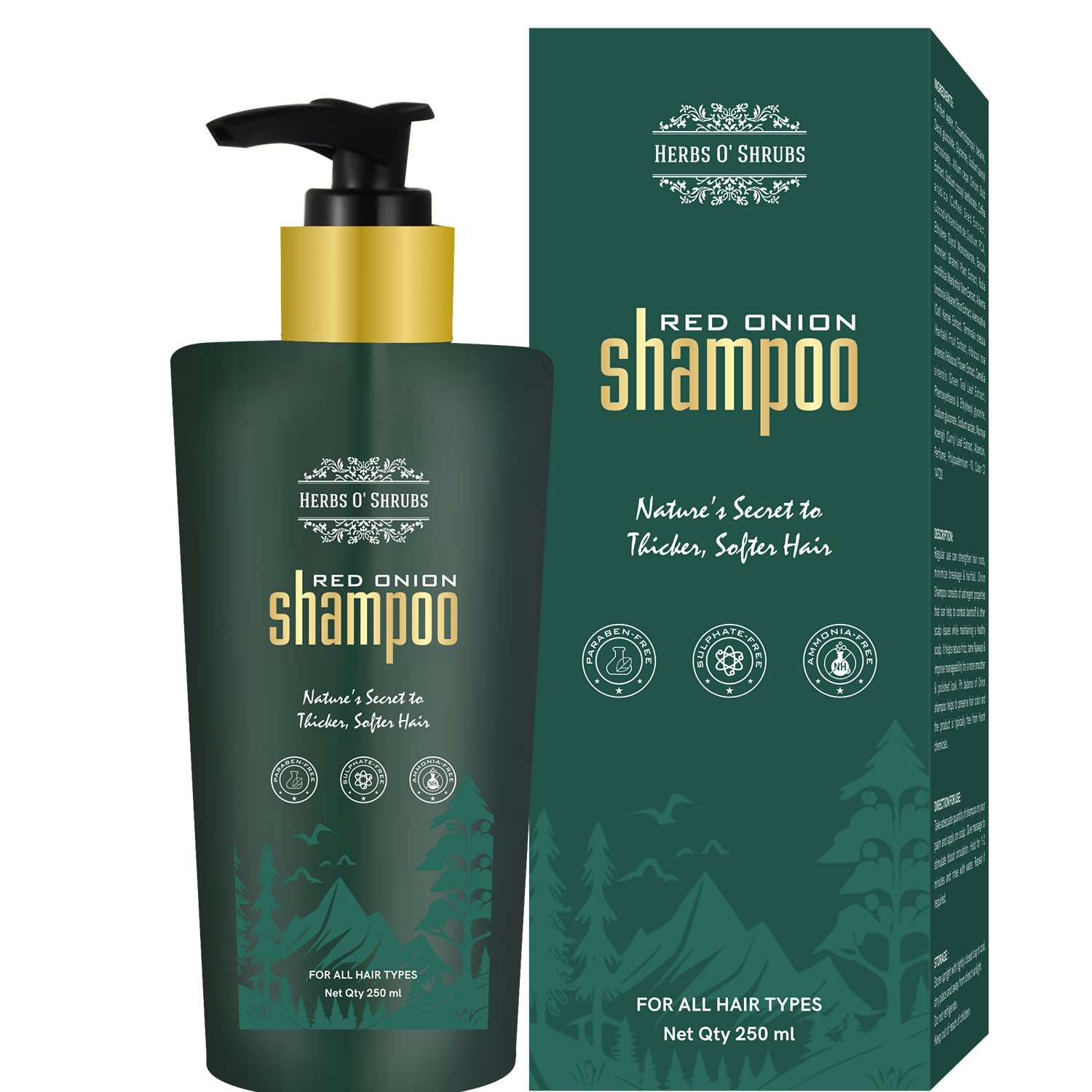 HerbsO’Shrubs Onion Strength & Shine Shampoo