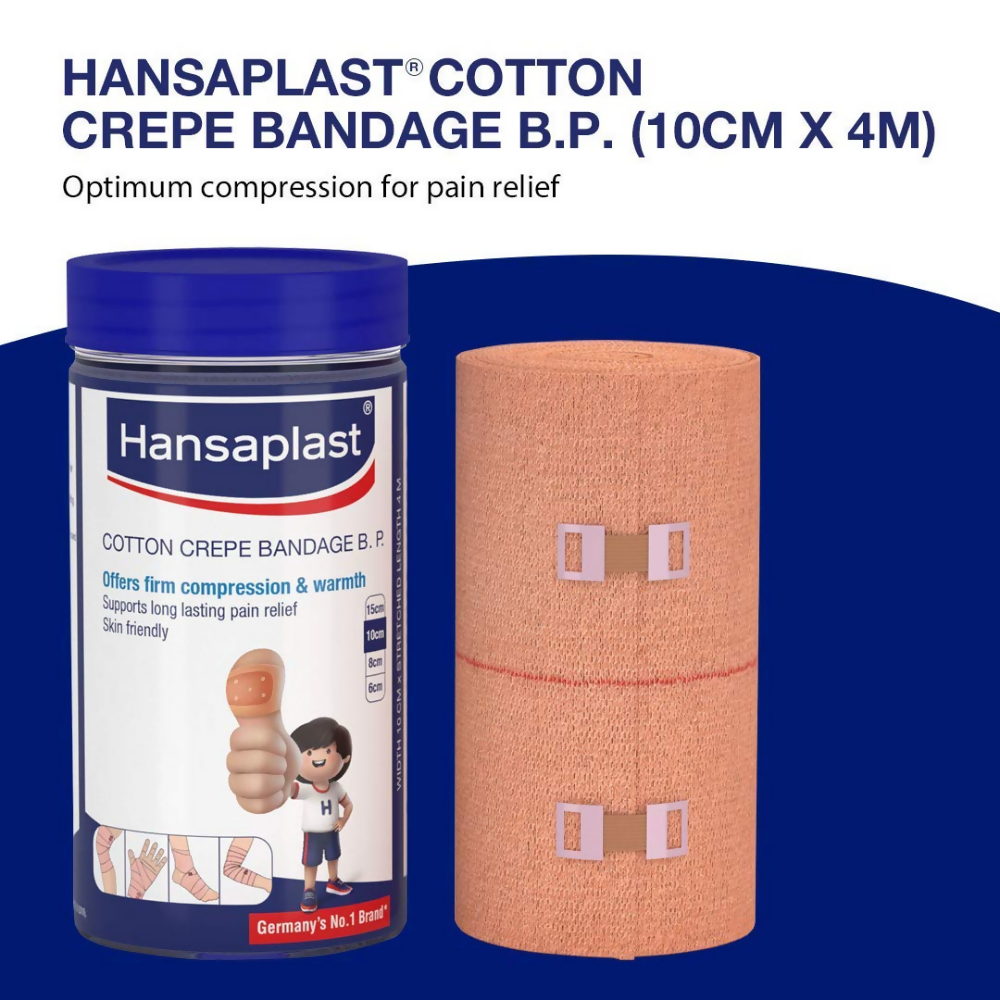 Hansaplast Soft Cotton Crepe Bandage For Pain Relief - Elastic