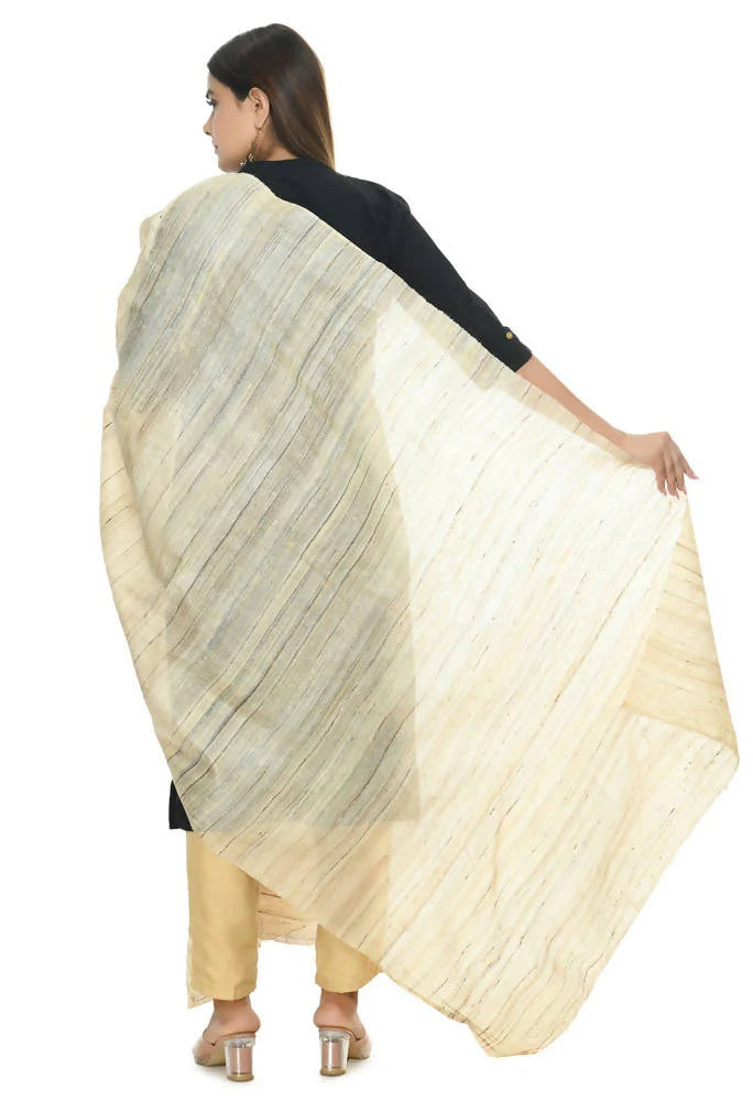 Mominos Fashion Golden Pure Ghichcha Silk Dupatta