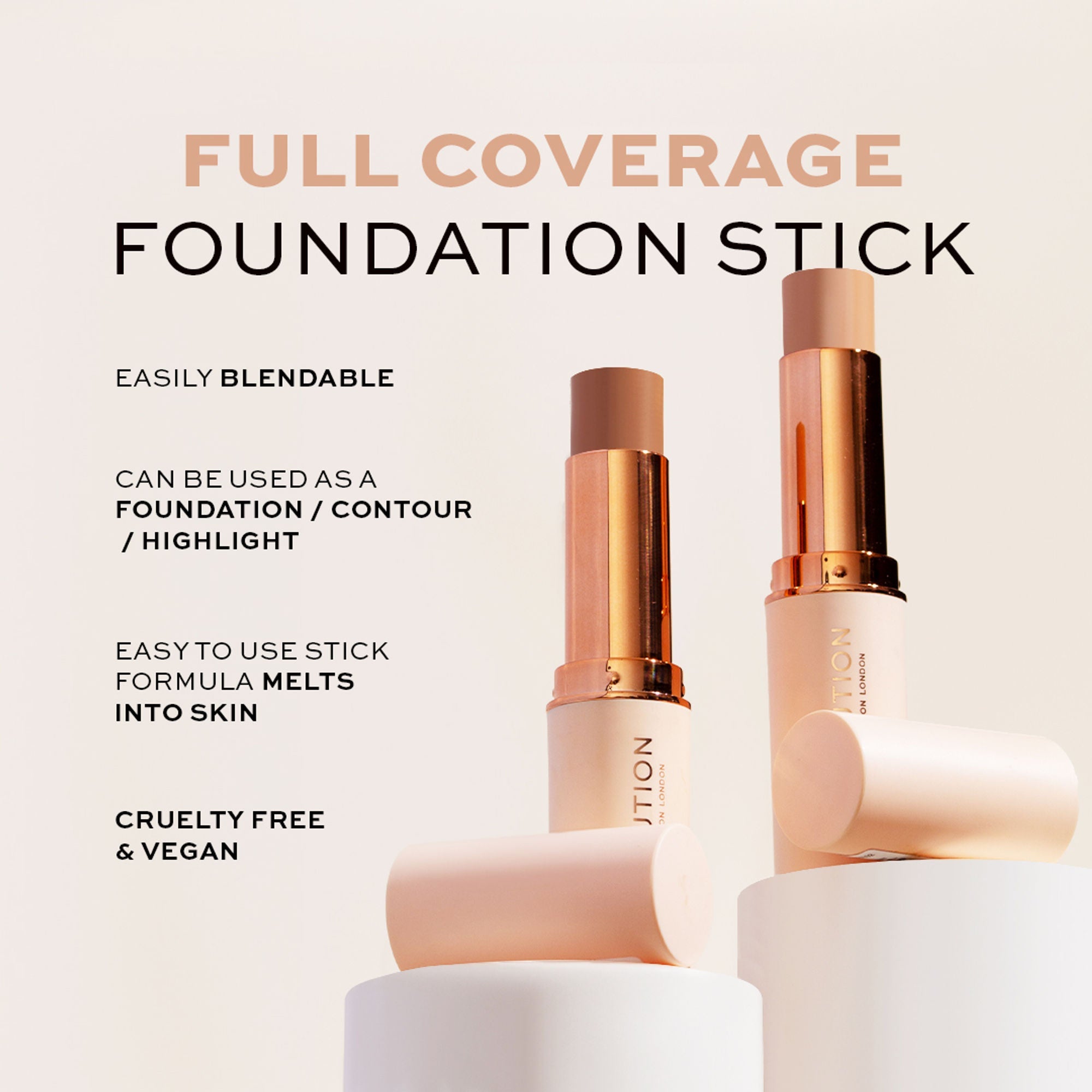 Makeup Revolution Fast Base Stick Foundation - F12